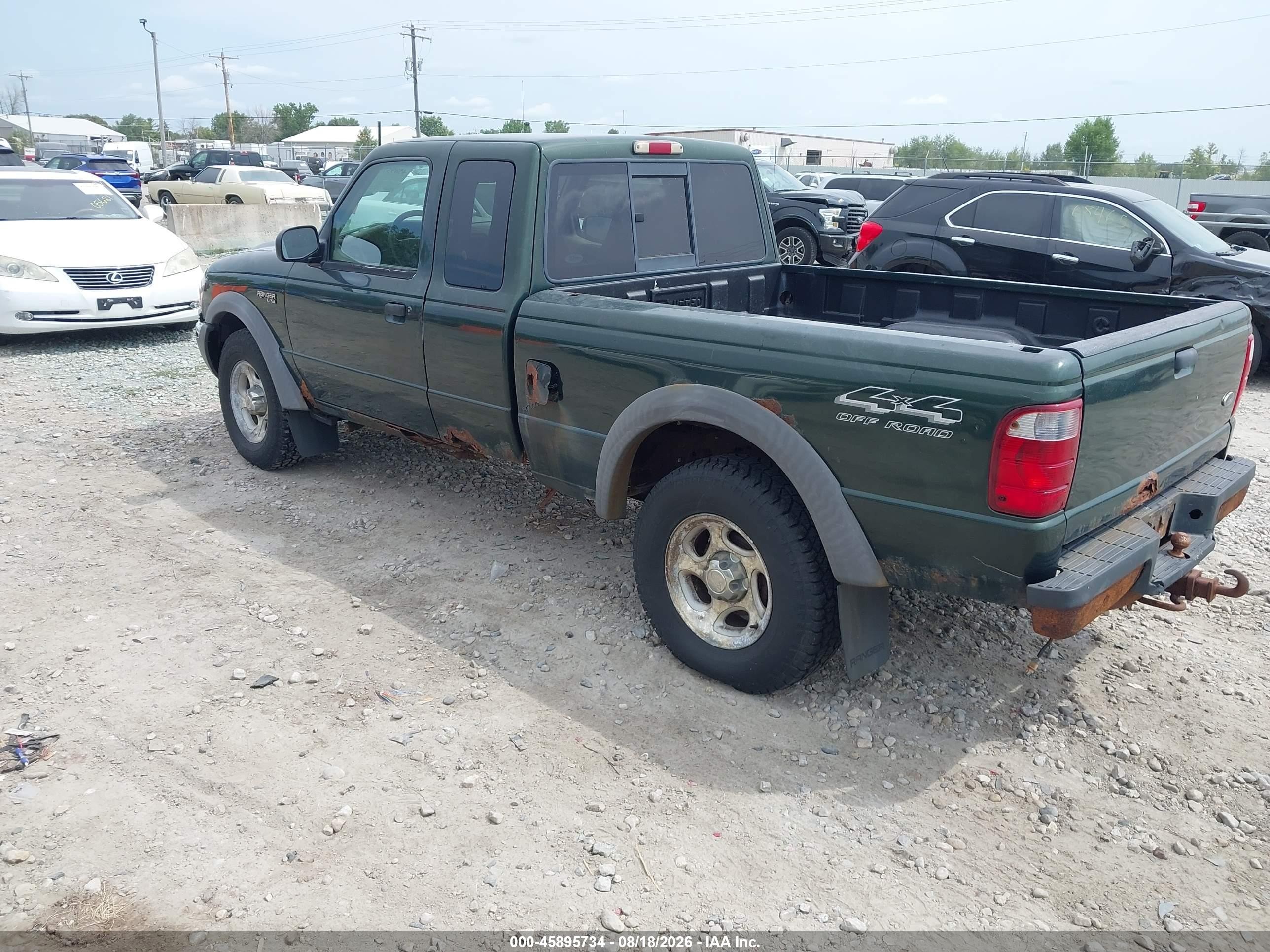 2001 Ford Ranger Edge/xlt Green vin: 1FTZR15E31PA03474