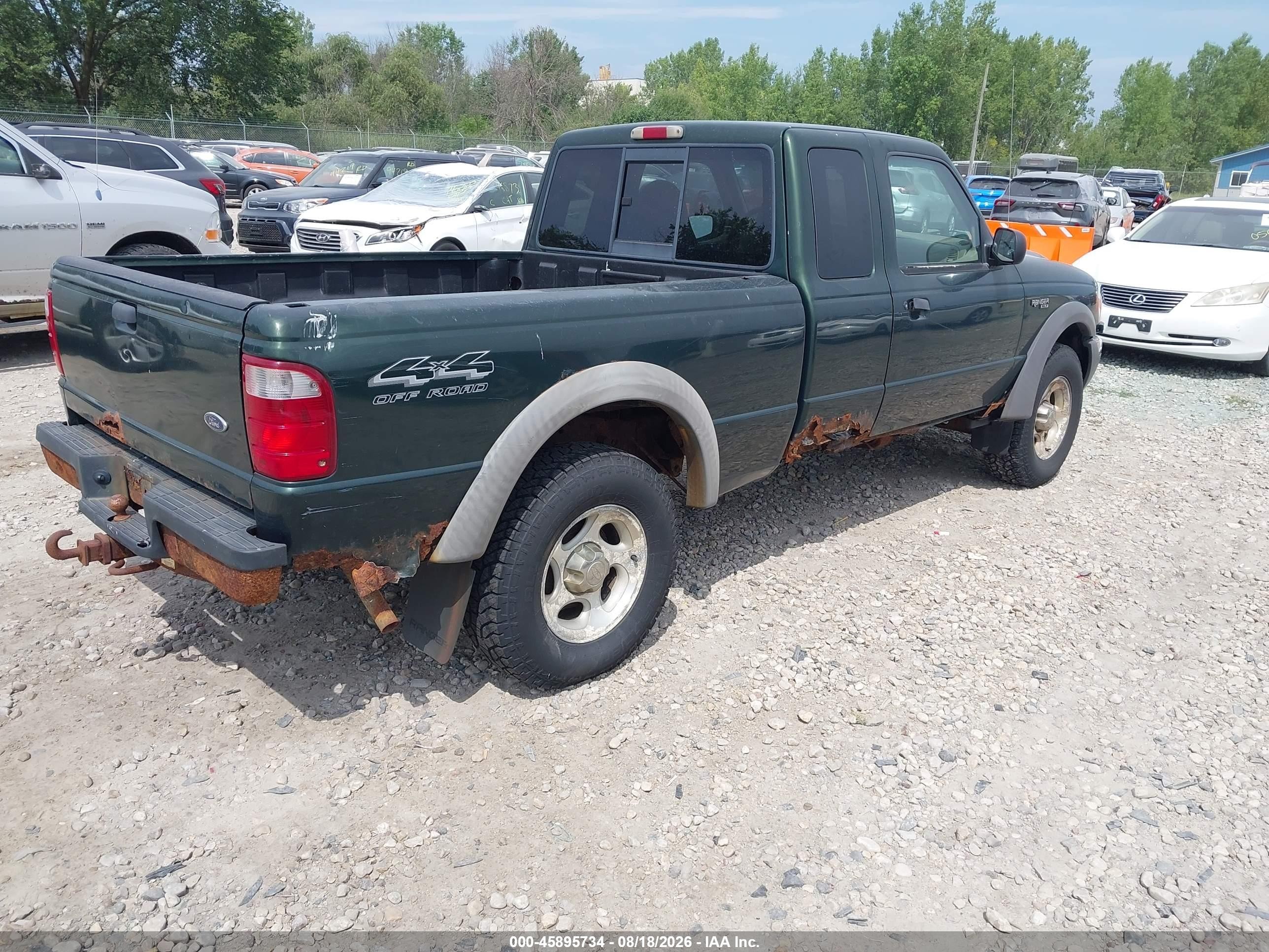 2001 Ford Ranger Edge/xlt Green vin: 1FTZR15E31PA03474