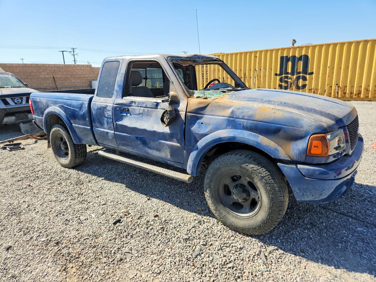 2001 Ford Ranger Super Cab Blue vin: 1FTZR15E31PA75839