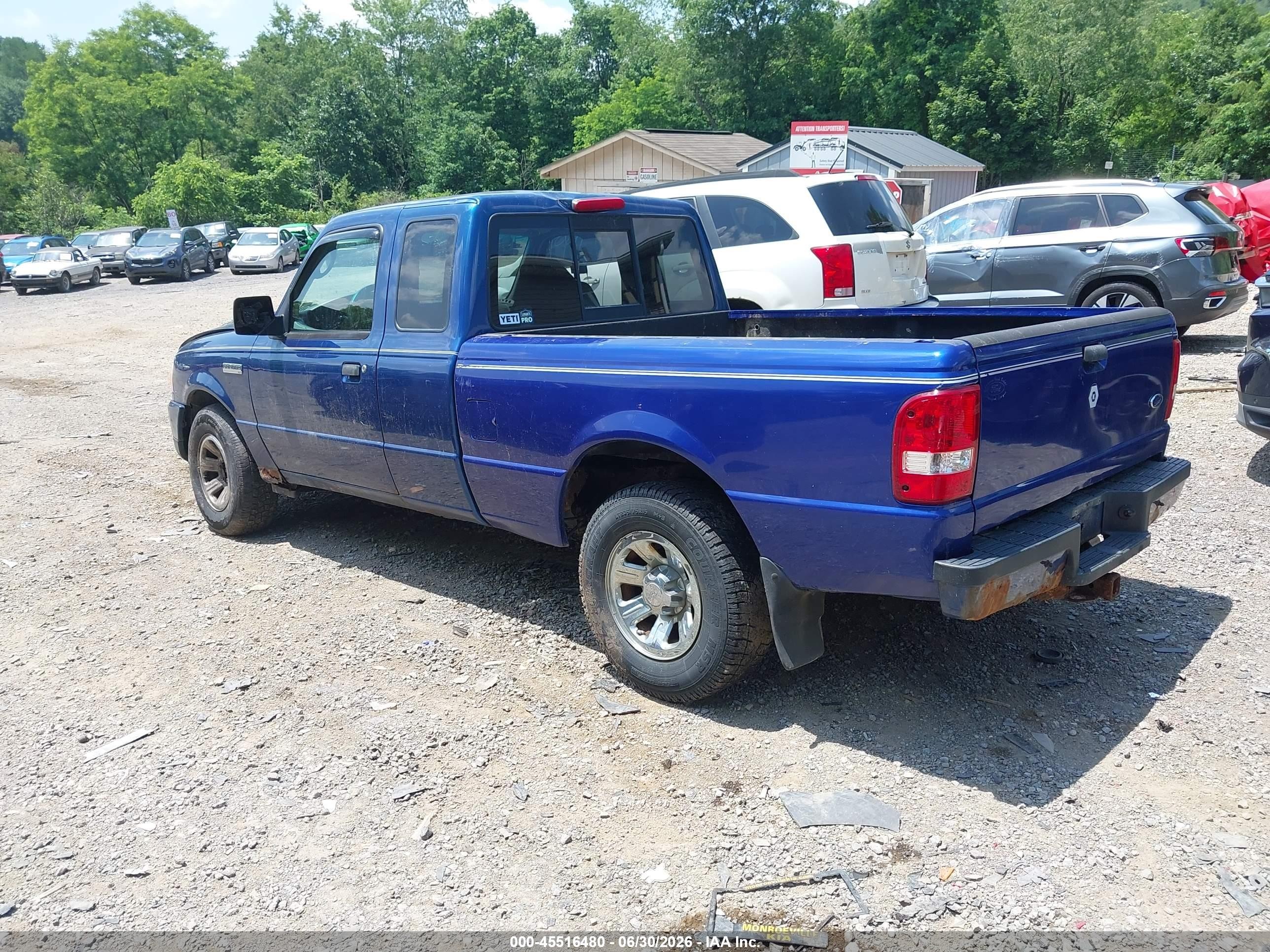 2008 Ford Ranger Fx4 Off-rd/sport/xl/xlt Blue vin: 1FTZR15E38PA47985