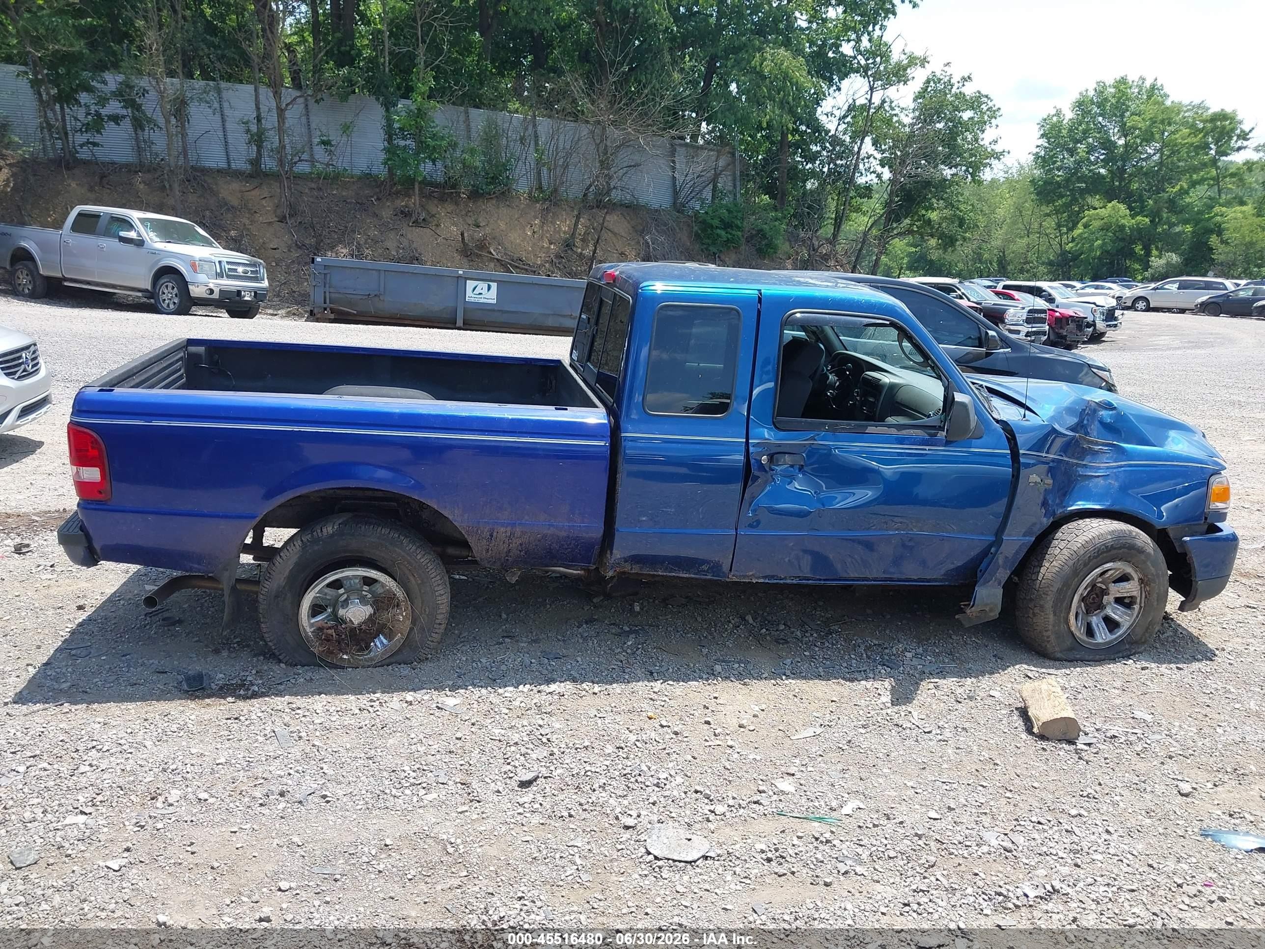 2008 Ford Ranger Fx4 Off-rd/sport/xl/xlt Blue vin: 1FTZR15E38PA47985