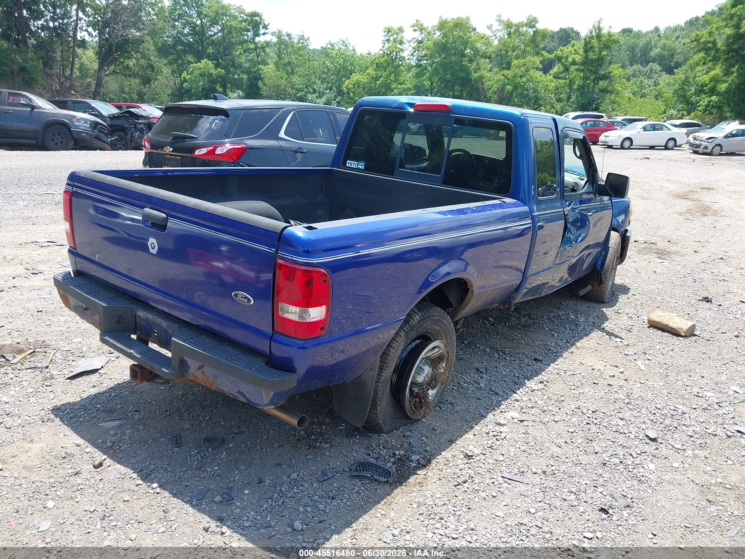 2008 Ford Ranger Fx4 Off-rd/sport/xl/xlt Blue vin: 1FTZR15E38PA47985