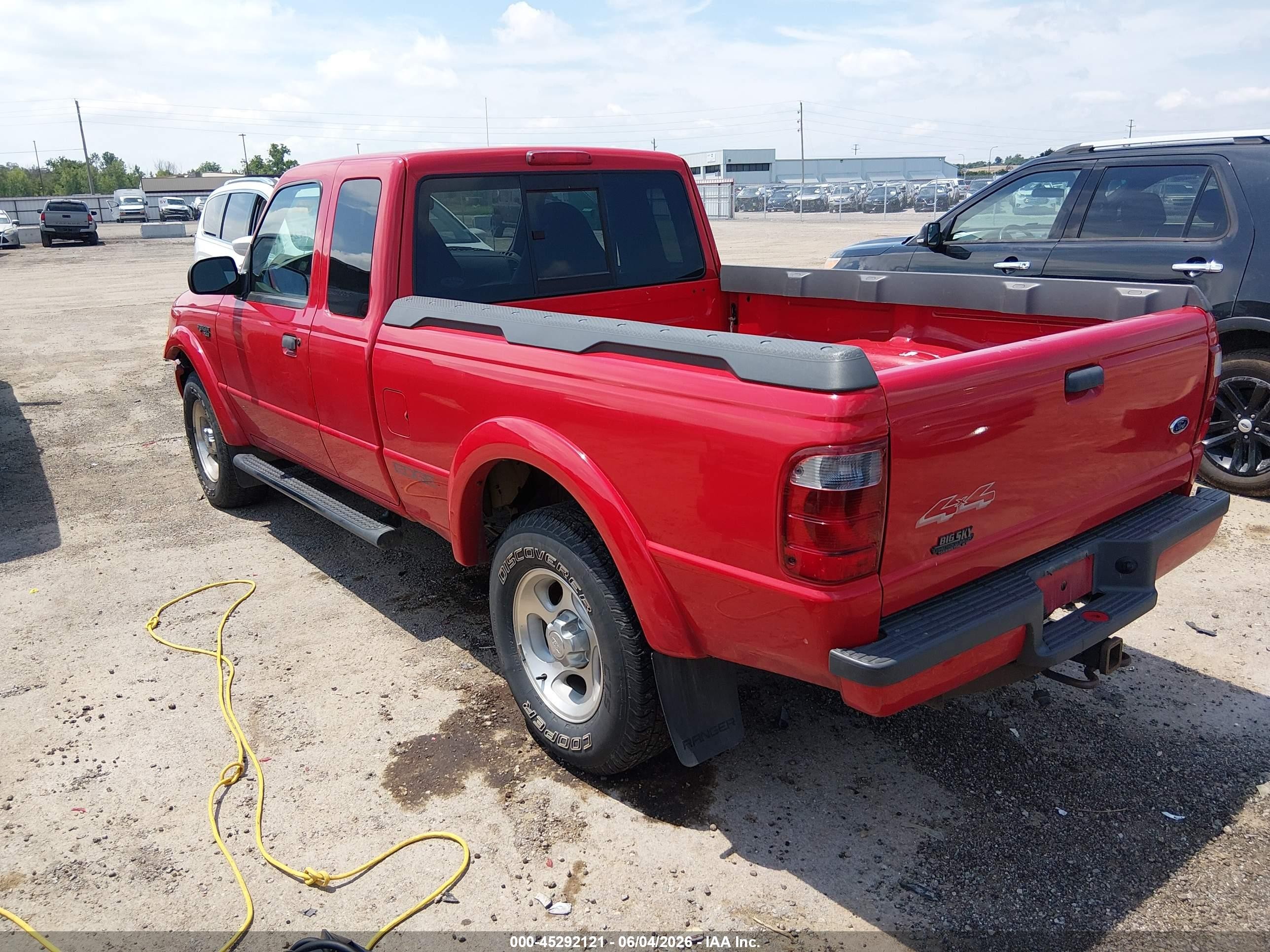 2001 Ford Ranger Edge/xlt Red vin: 1FTZR15E41PA17447