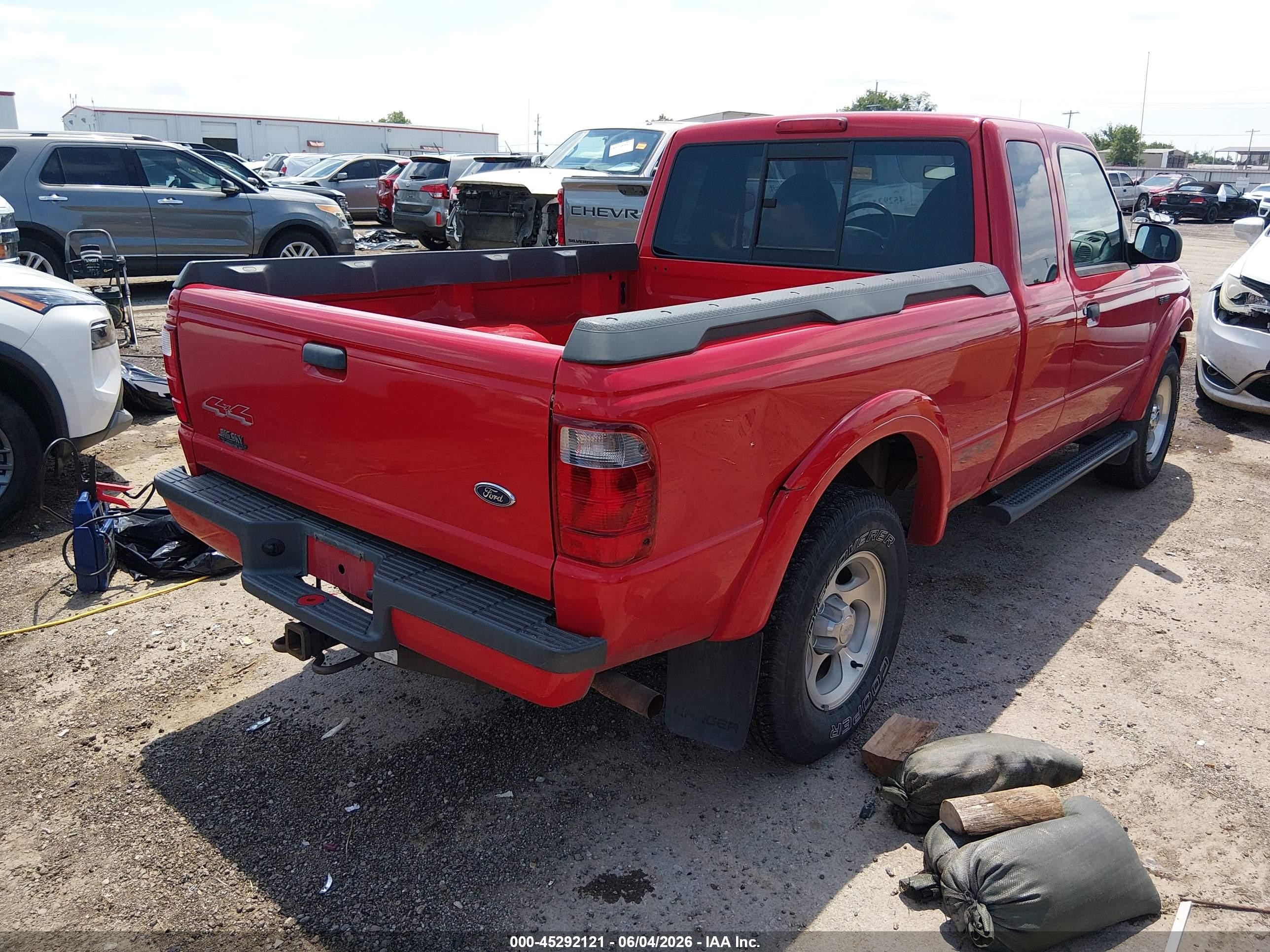 2001 Ford Ranger Edge/xlt Red vin: 1FTZR15E41PA17447