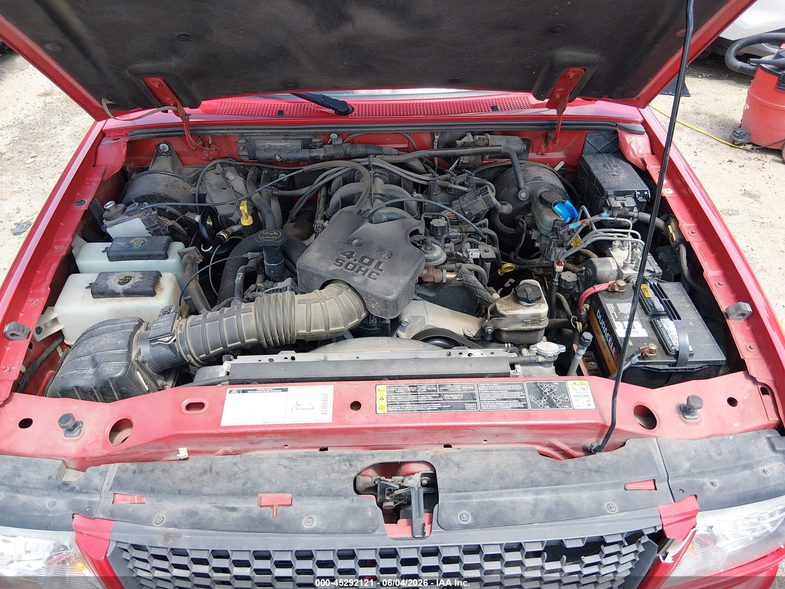 2001 Ford Ranger Edge/xlt Red vin: 1FTZR15E41PA17447