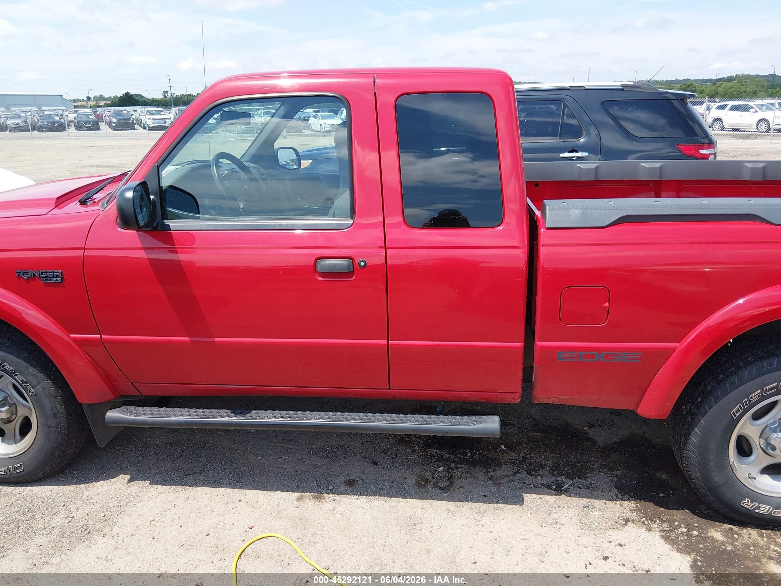 2001 Ford Ranger Edge/xlt Red vin: 1FTZR15E41PA17447