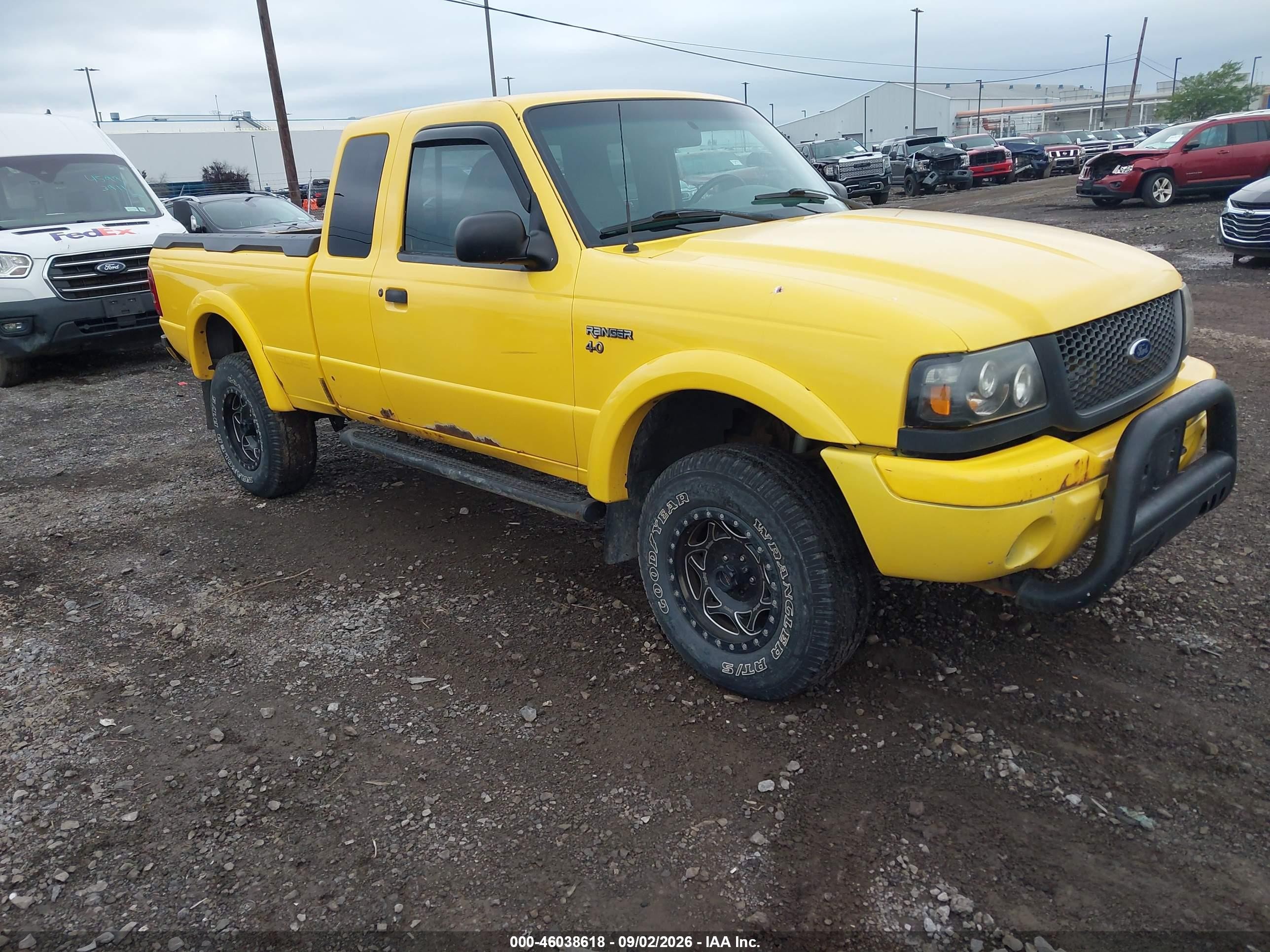 2001 Ford Ranger Edge/xlt Yellow vin: 1FTZR15E41TA30271