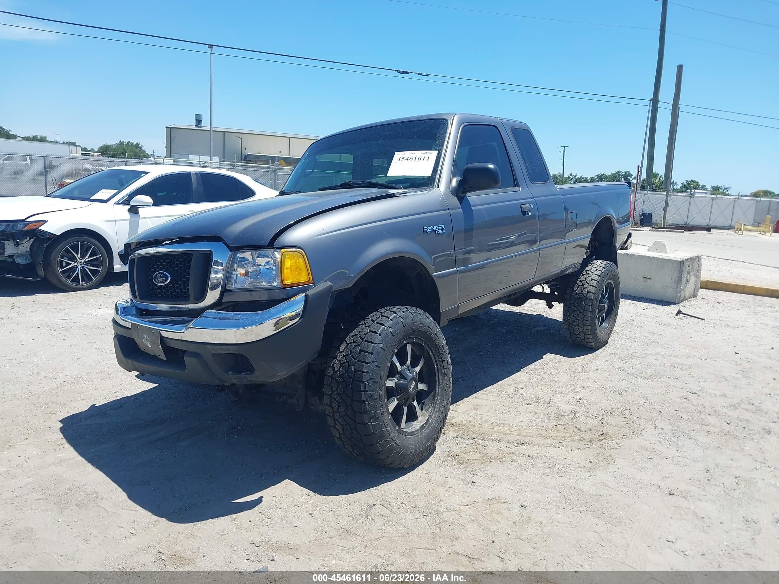 2004 Ford Ranger Xlt Gray vin: 1FTZR15E44PB13616