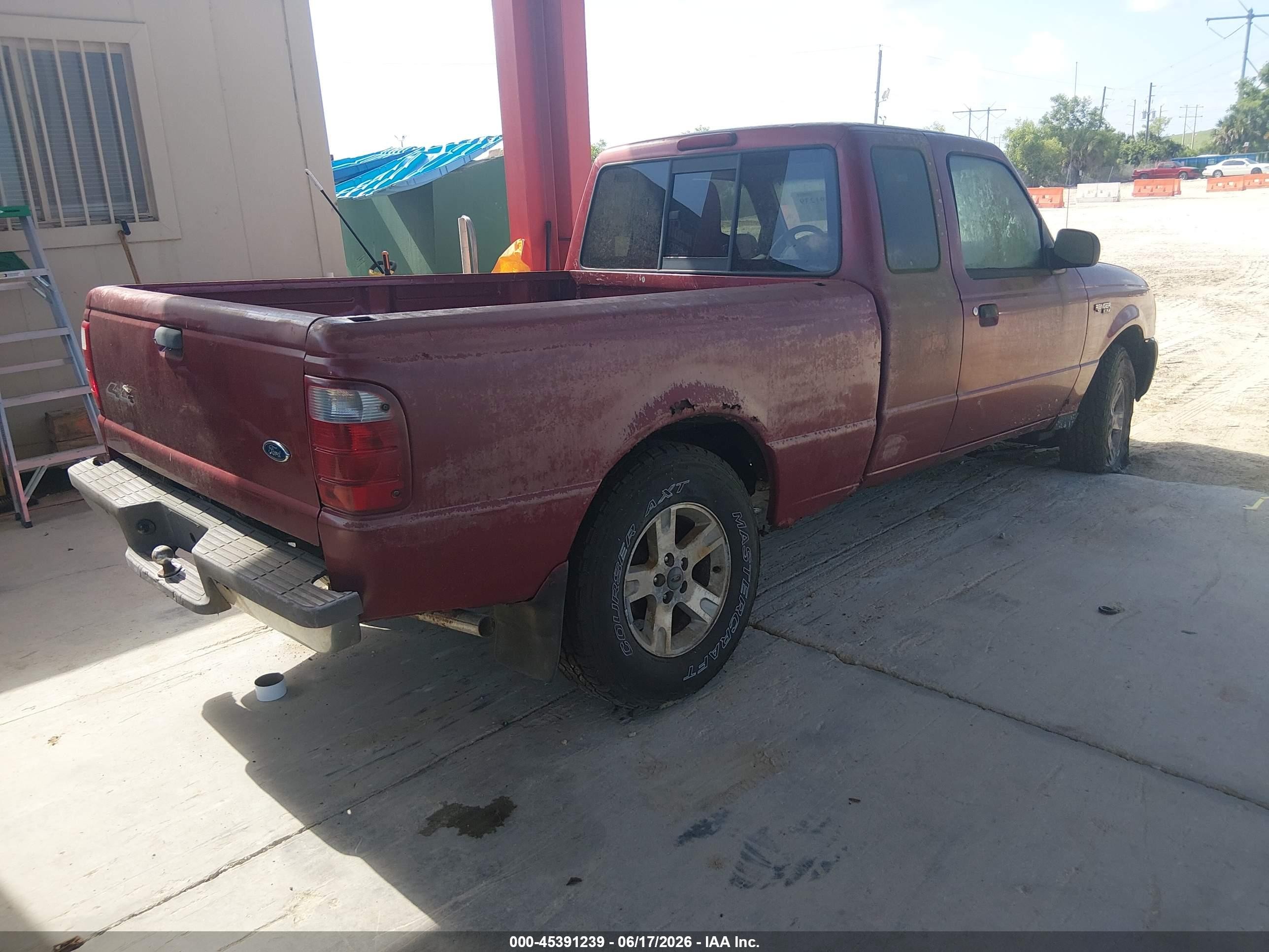 2004 Ford Ranger Xlt Red vin: 1FTZR15E44TA09909