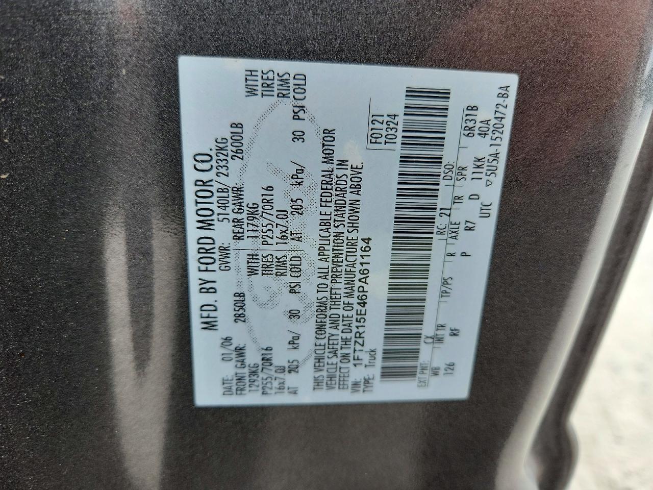 2006 Ford Ranger Super Cab Gray vin: 1FTZR15E46PA61164
