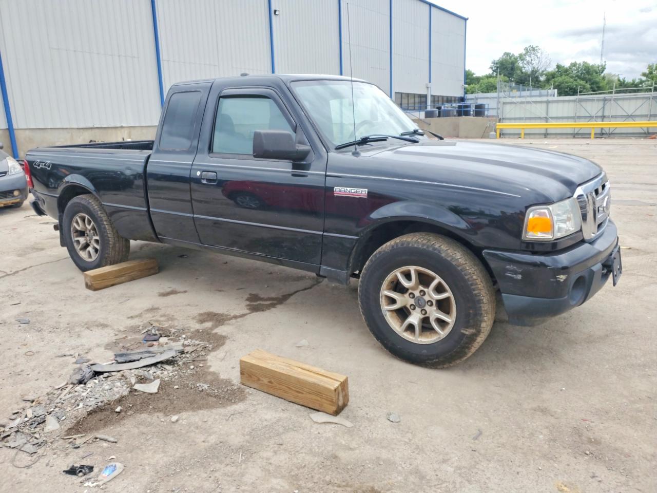 2008 Ford Ranger Super Cab Black vin: 1FTZR15E48PA62317