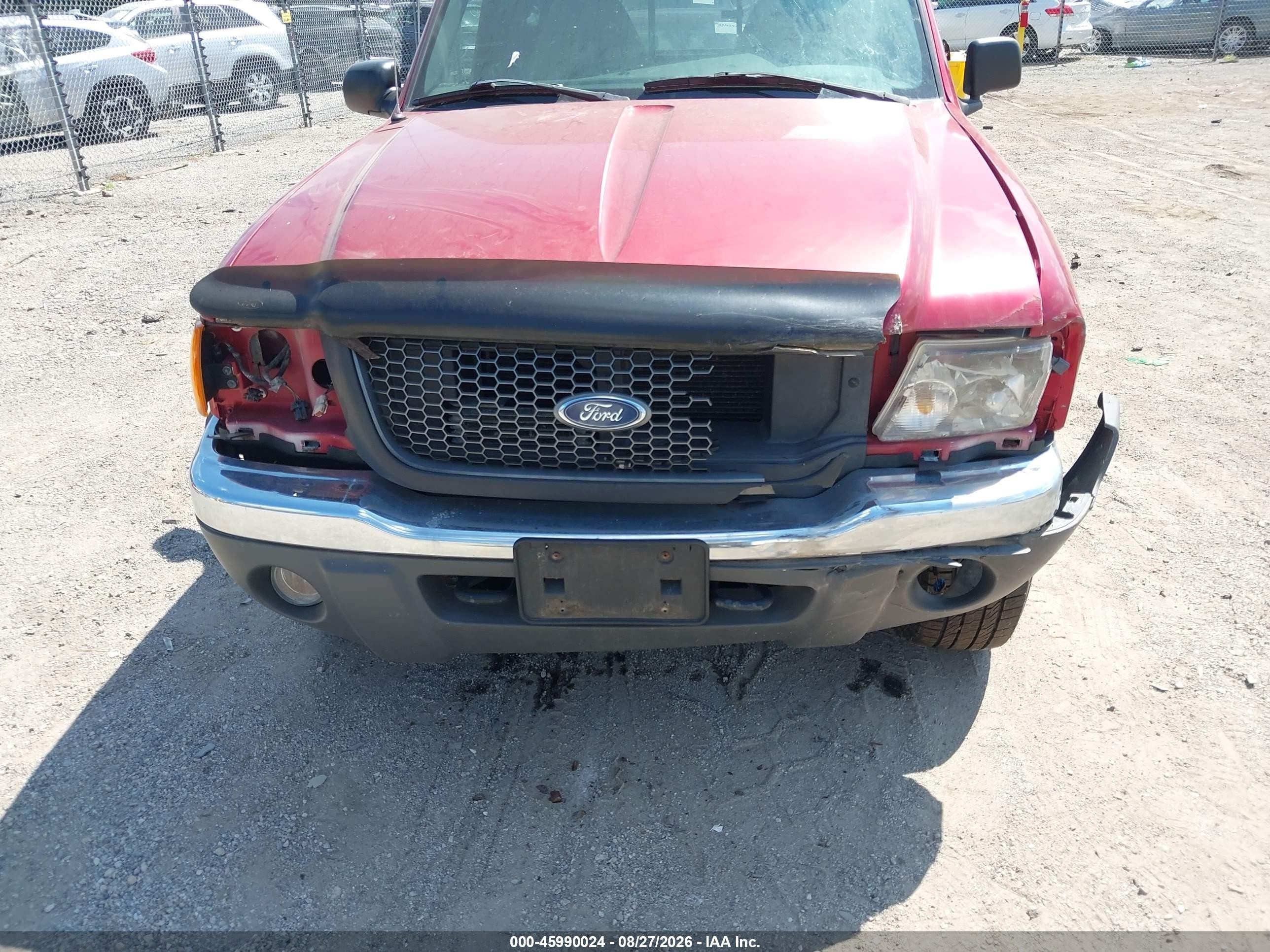 2001 Ford Ranger Edge/xlt Red vin: 1FTZR15E51PA26898