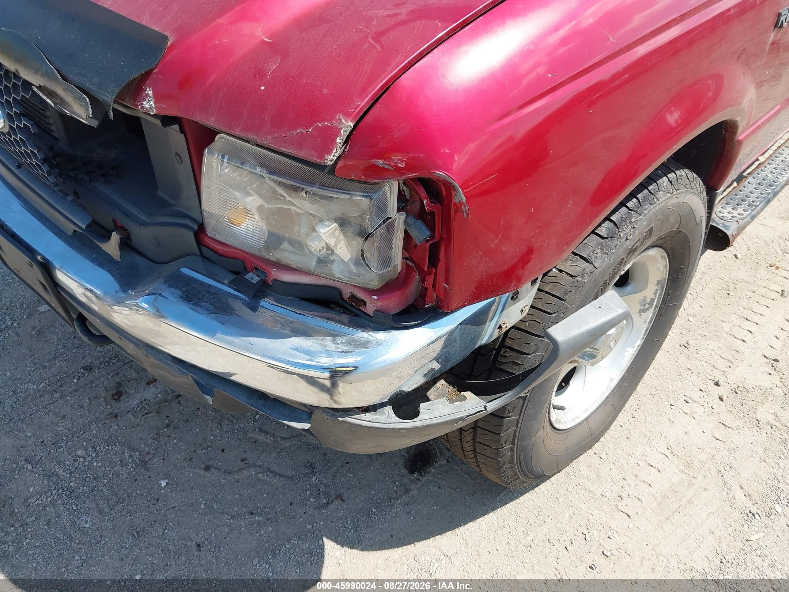 2001 Ford Ranger Edge/xlt Red vin: 1FTZR15E51PA26898