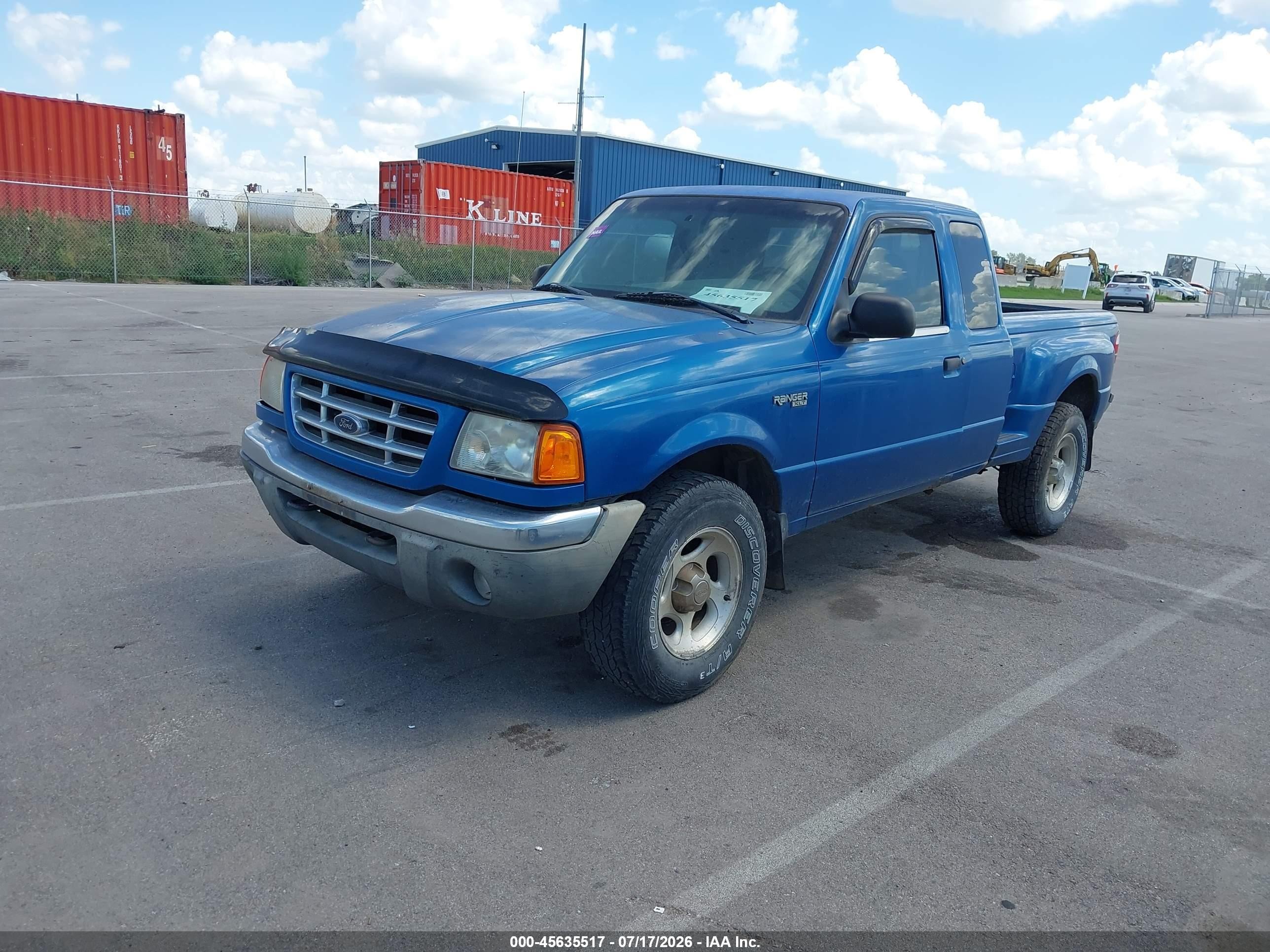 2001 Ford Ranger Edge/xlt Blue vin: 1FTZR15E51PB44319