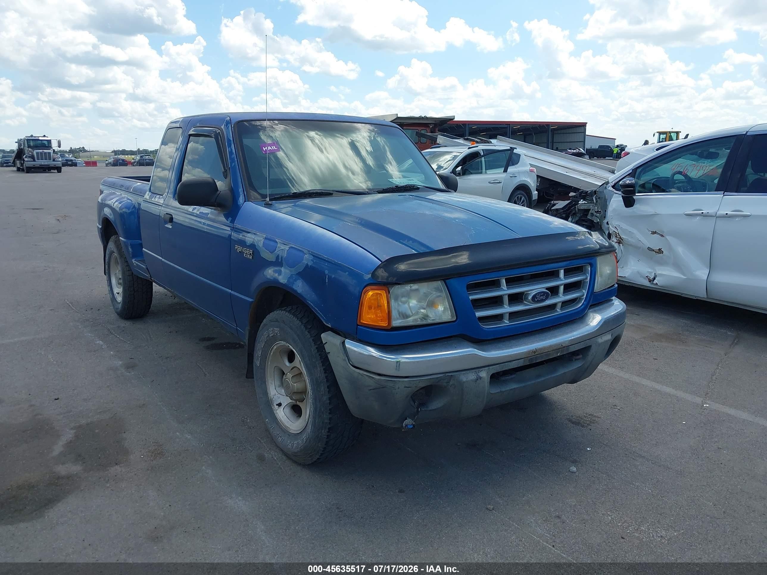 2001 Ford Ranger Edge/xlt Blue vin: 1FTZR15E51PB44319