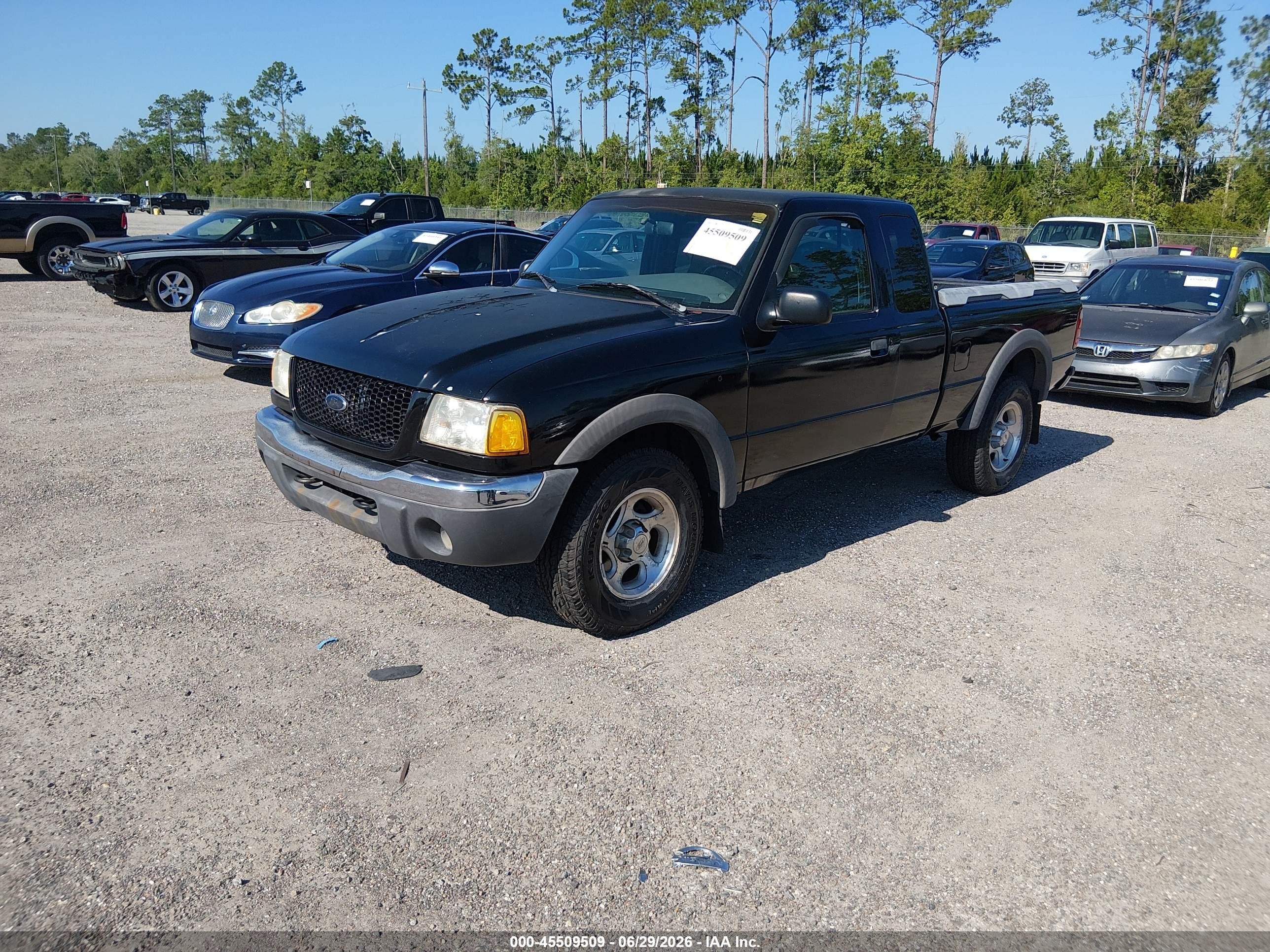 2001 Ford Ranger Edge/xlt Black vin: 1FTZR15E51TA43529