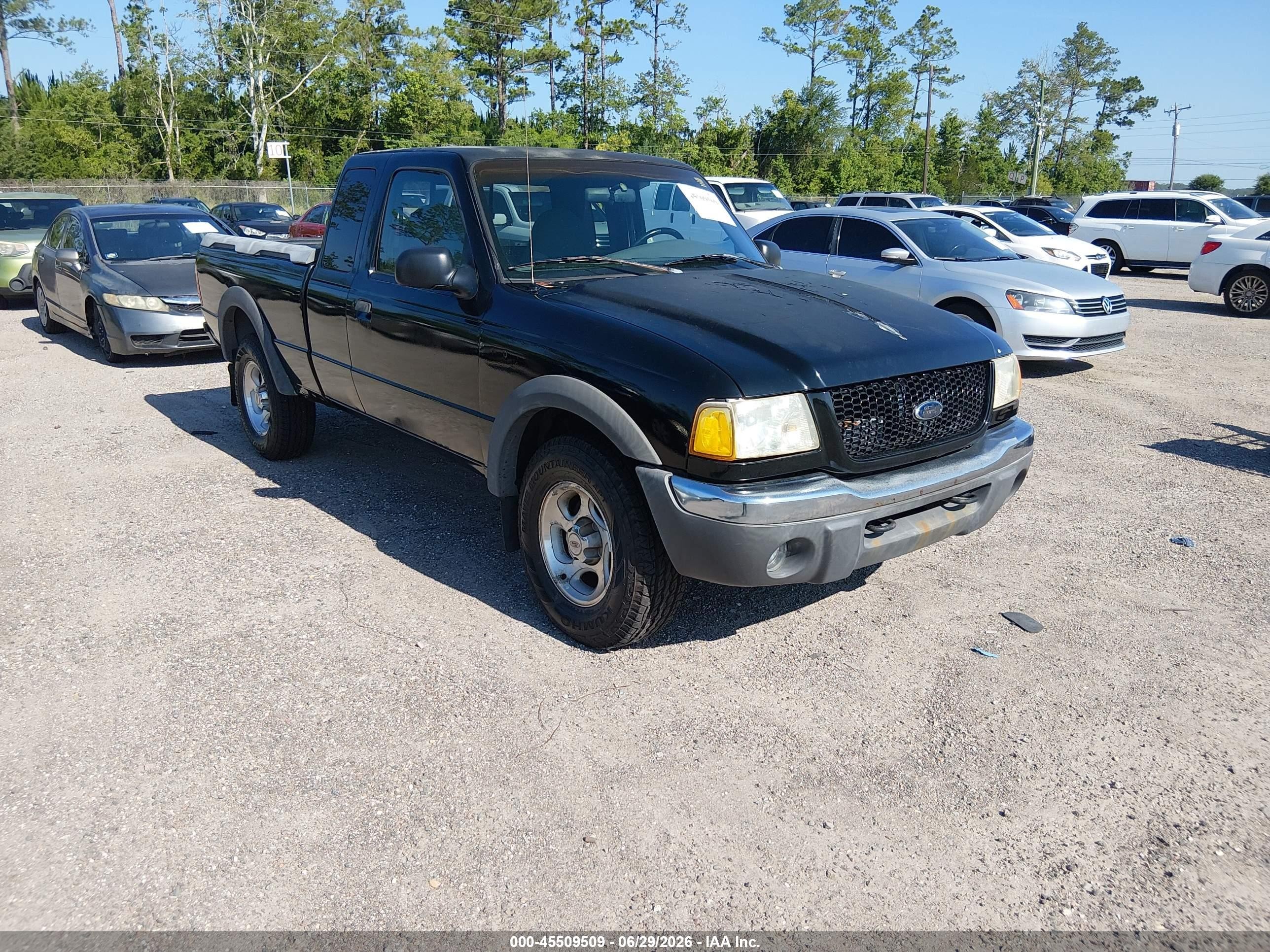 2001 Ford Ranger Edge/xlt Black vin: 1FTZR15E51TA43529