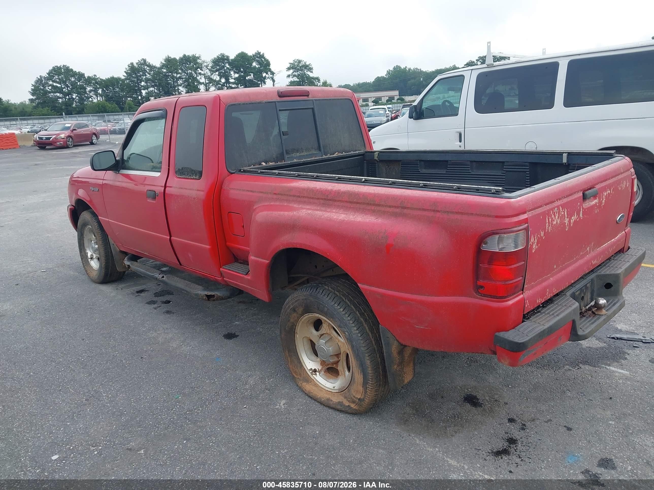 2001 Ford Ranger Edge/xlt Red vin: 1FTZR15E51TA93279
