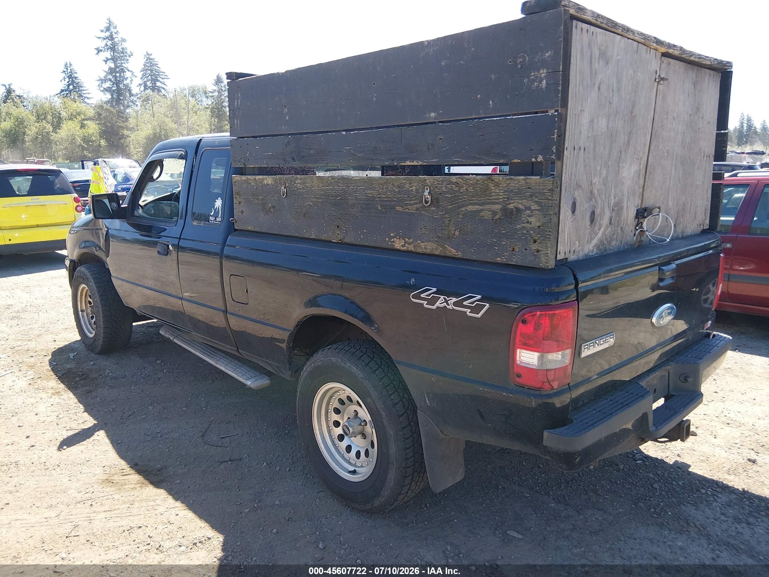 2007 Ford Ranger Fx4 Off-road/sport/xl/xlt Black vin: 1FTZR15E57PA95857