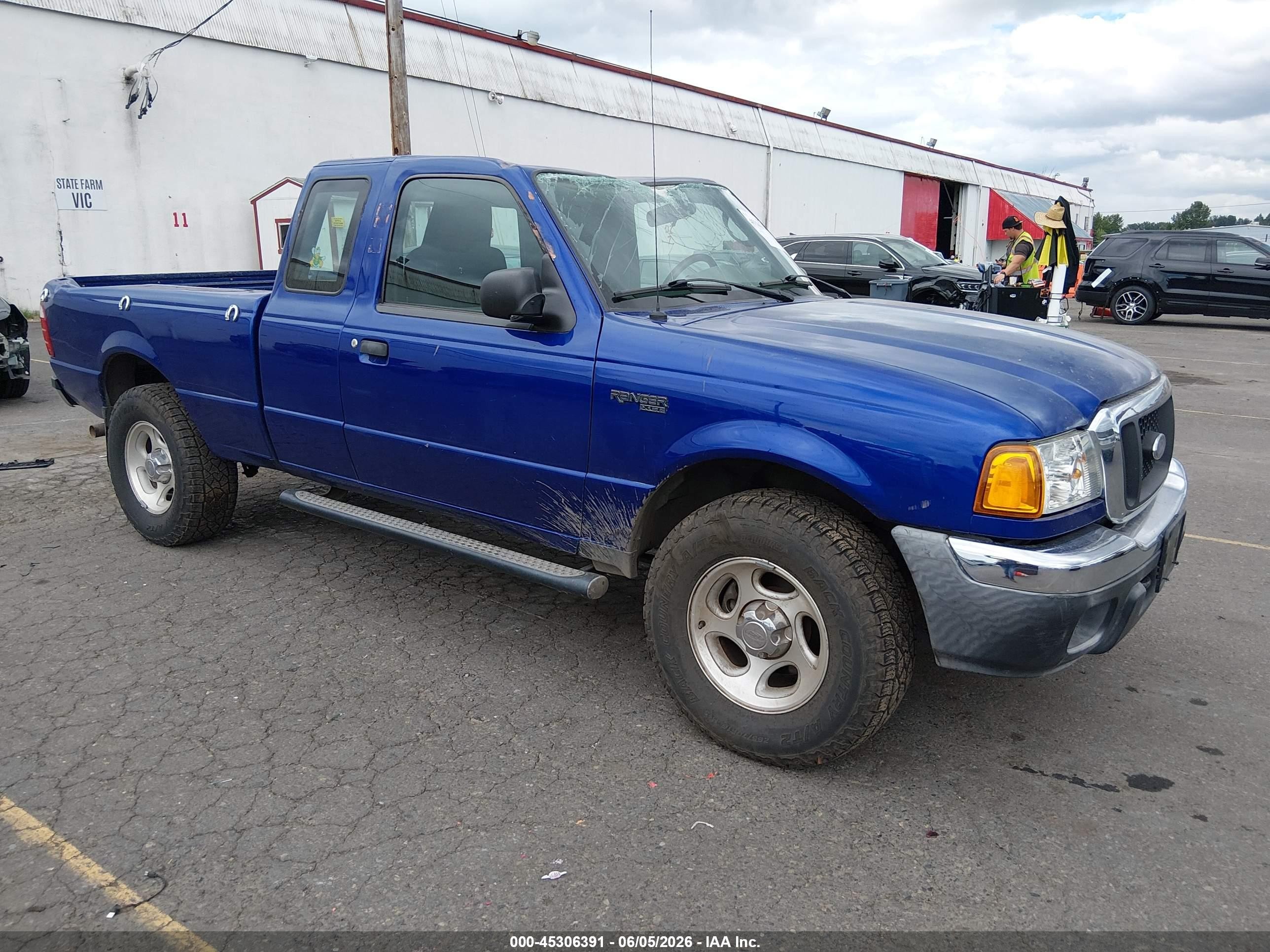 2005 Ford Ranger Edge/xl/xlt Blue vin: 1FTZR15E65PB04398