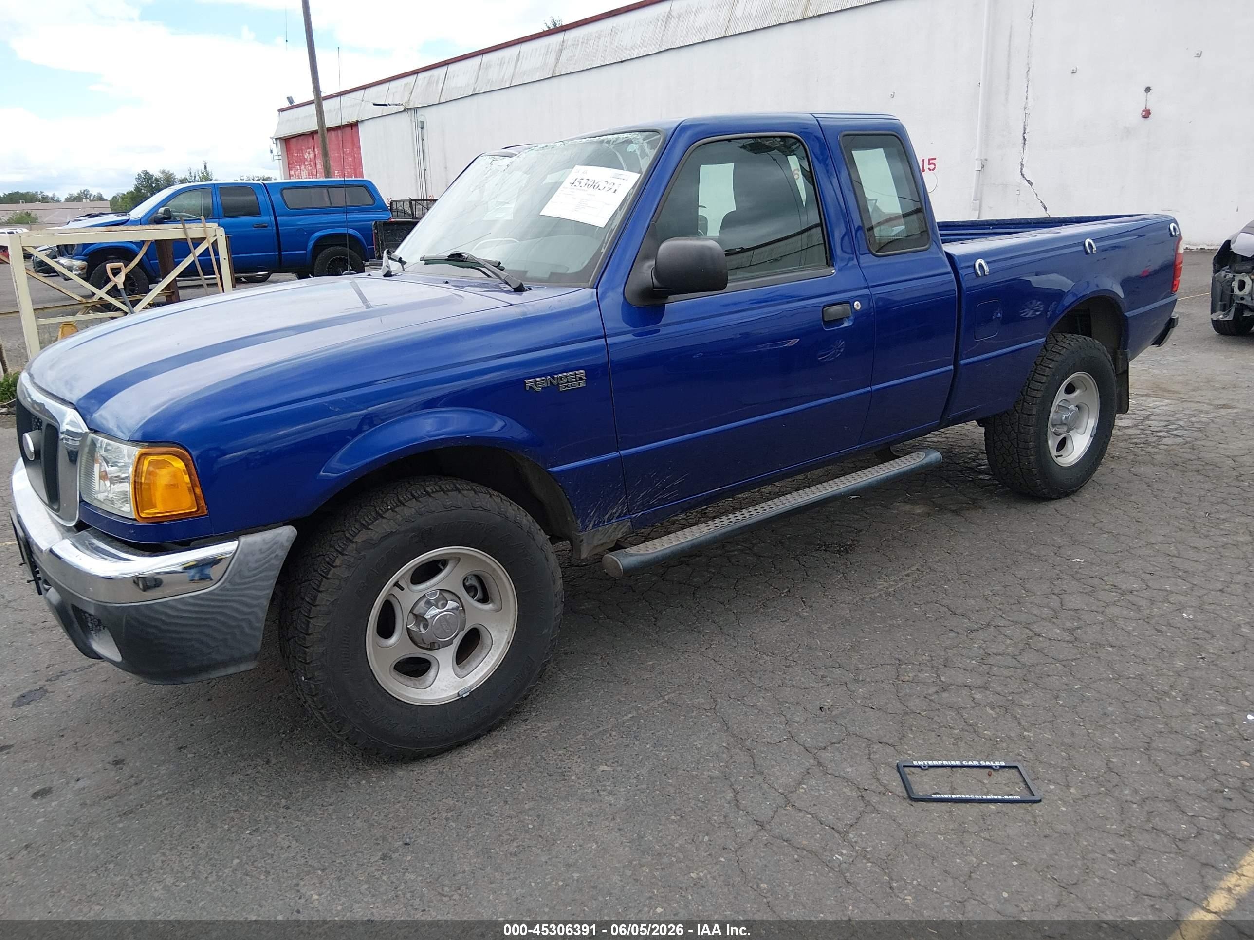 2005 Ford Ranger Edge/xl/xlt Blue vin: 1FTZR15E65PB04398
