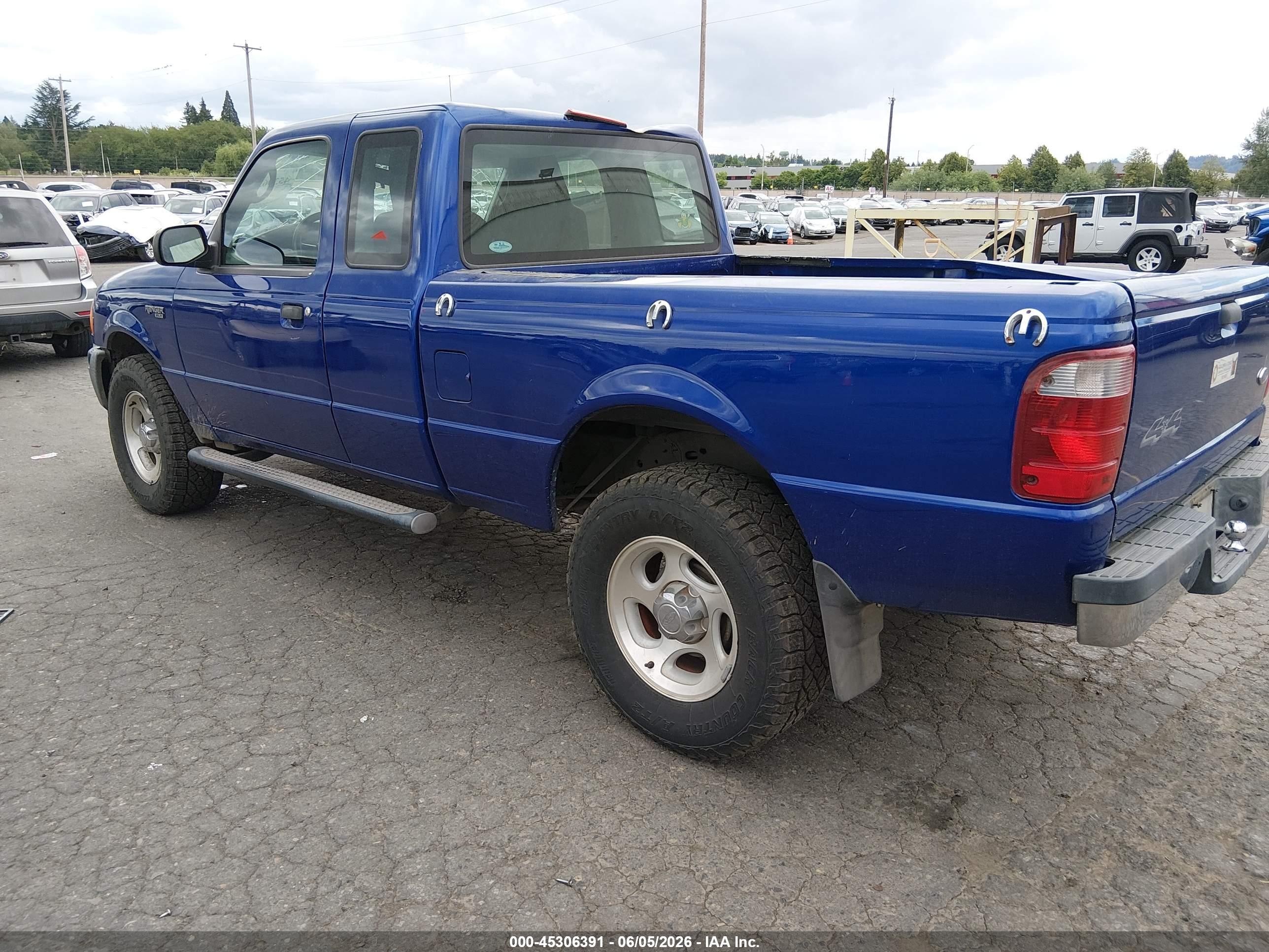 2005 Ford Ranger Edge/xl/xlt Blue vin: 1FTZR15E65PB04398