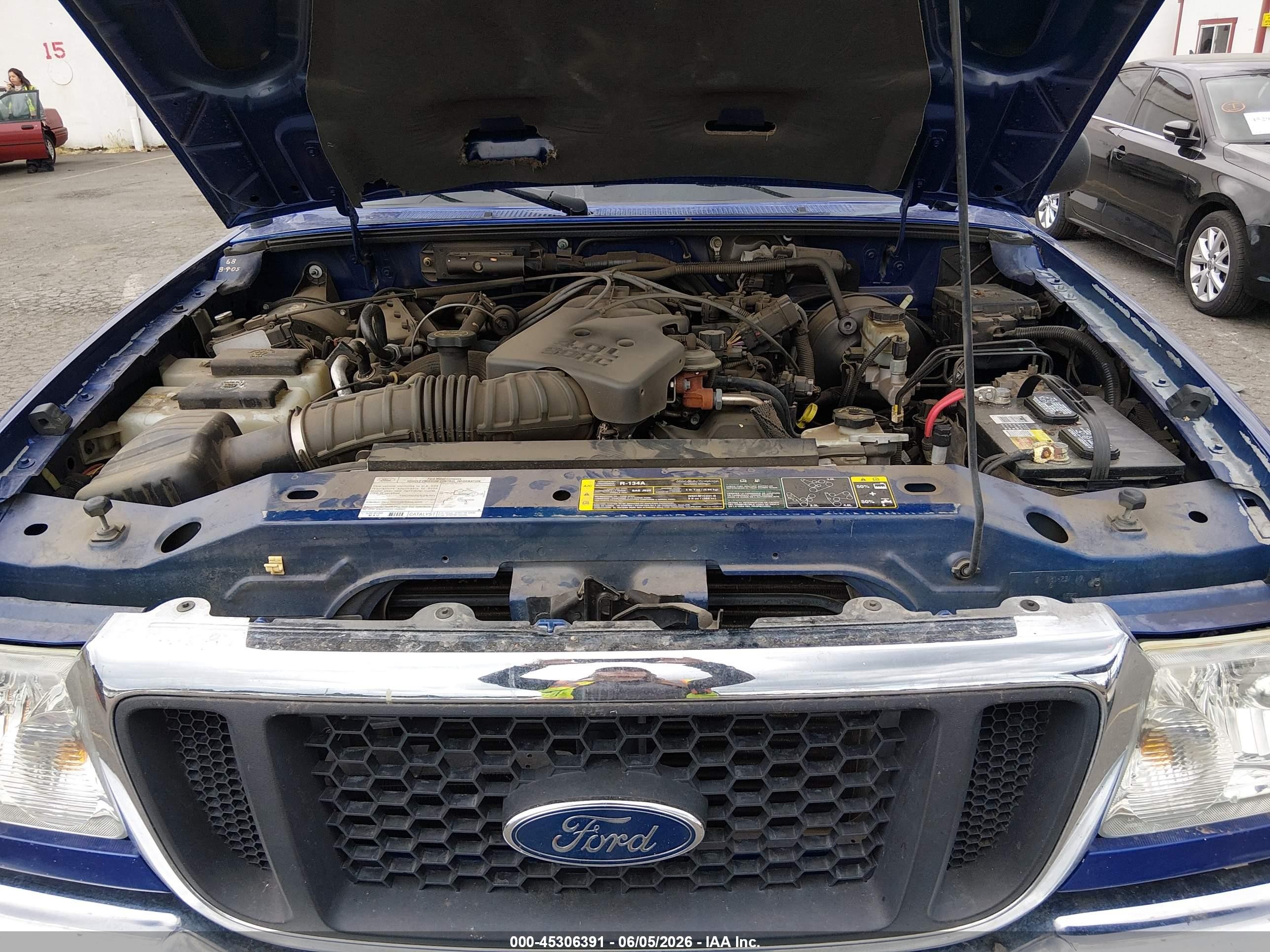 2005 Ford Ranger Edge/xl/xlt Blue vin: 1FTZR15E65PB04398