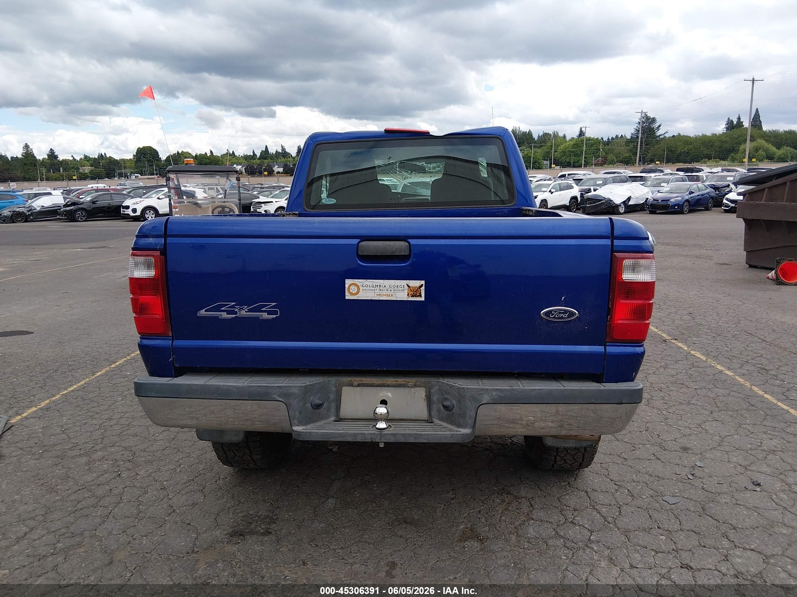2005 Ford Ranger Edge/xl/xlt Blue vin: 1FTZR15E65PB04398