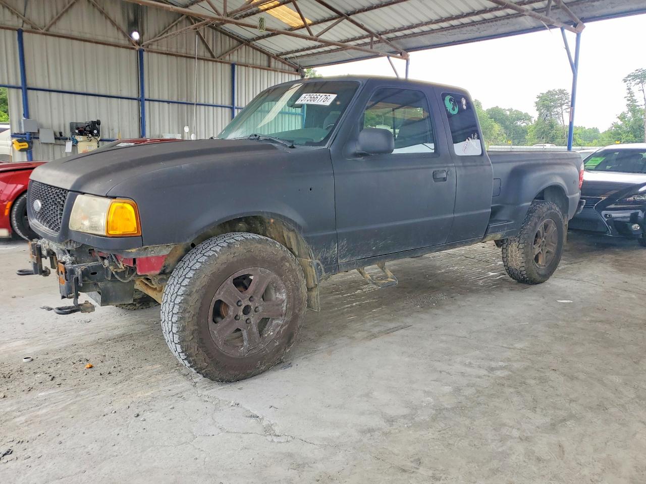 2001 Ford Ranger Super Cab Black vin: 1FTZR15E71PA02537