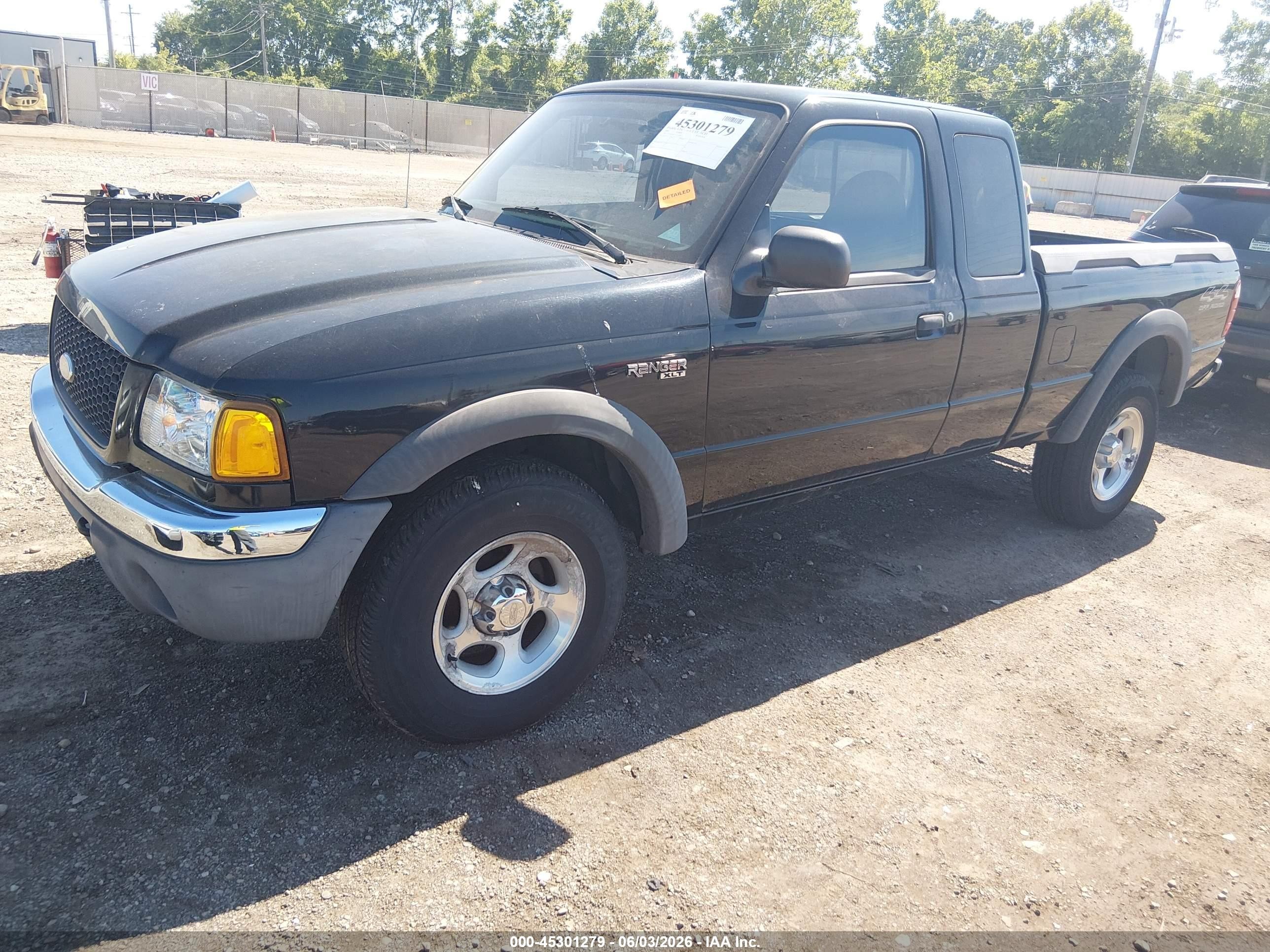2001 Ford Ranger Edge/xlt Black vin: 1FTZR15E71TA35805