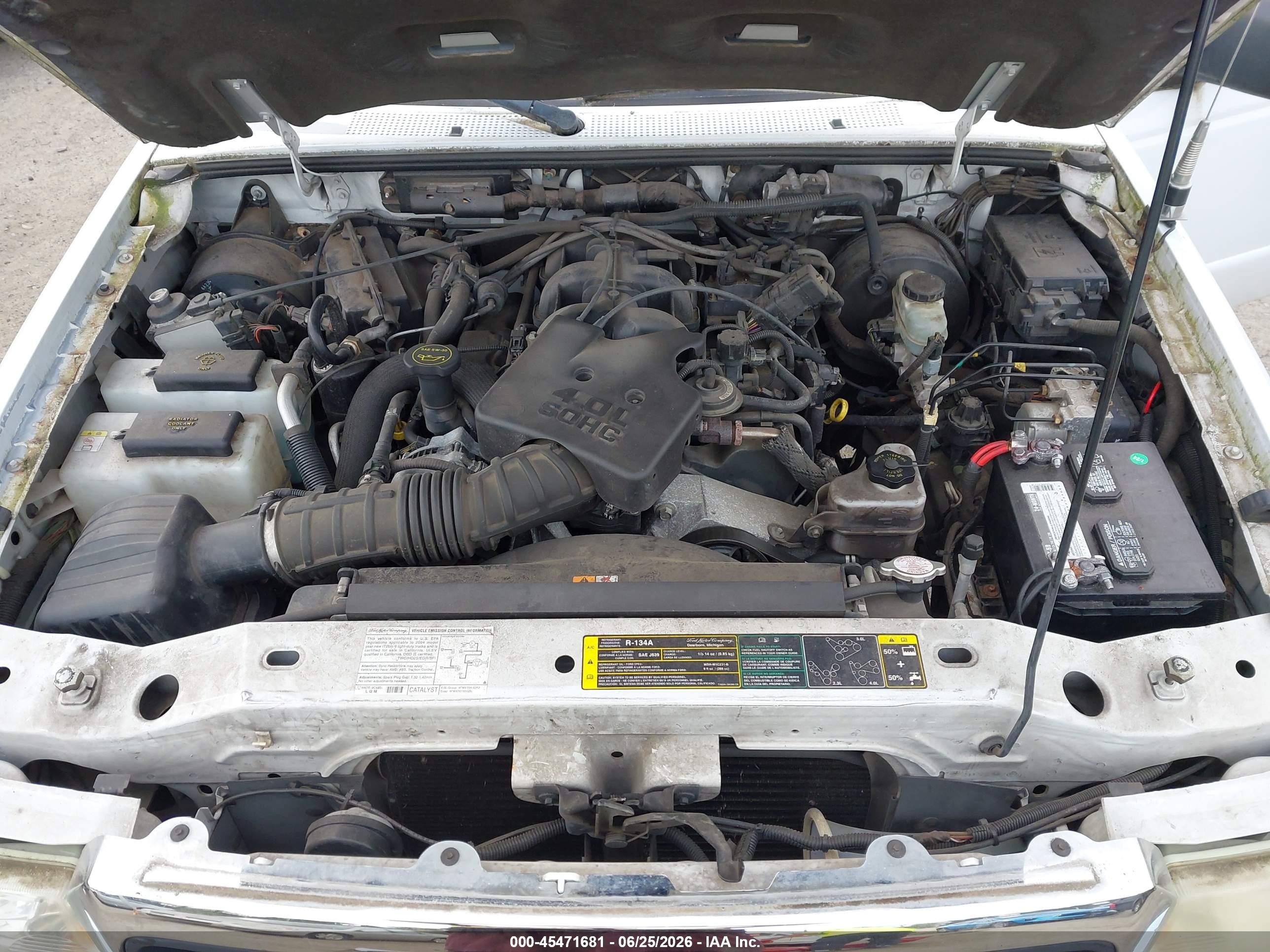 2004 Ford Ranger Xlt White vin: 1FTZR15E74TA18006