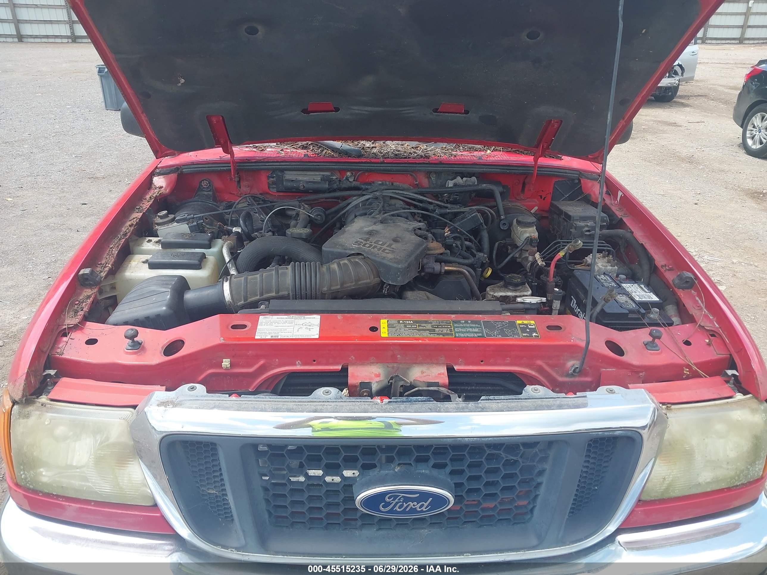 2005 Ford Ranger Edge/xl/xlt Red vin: 1FTZR15E75PA02818