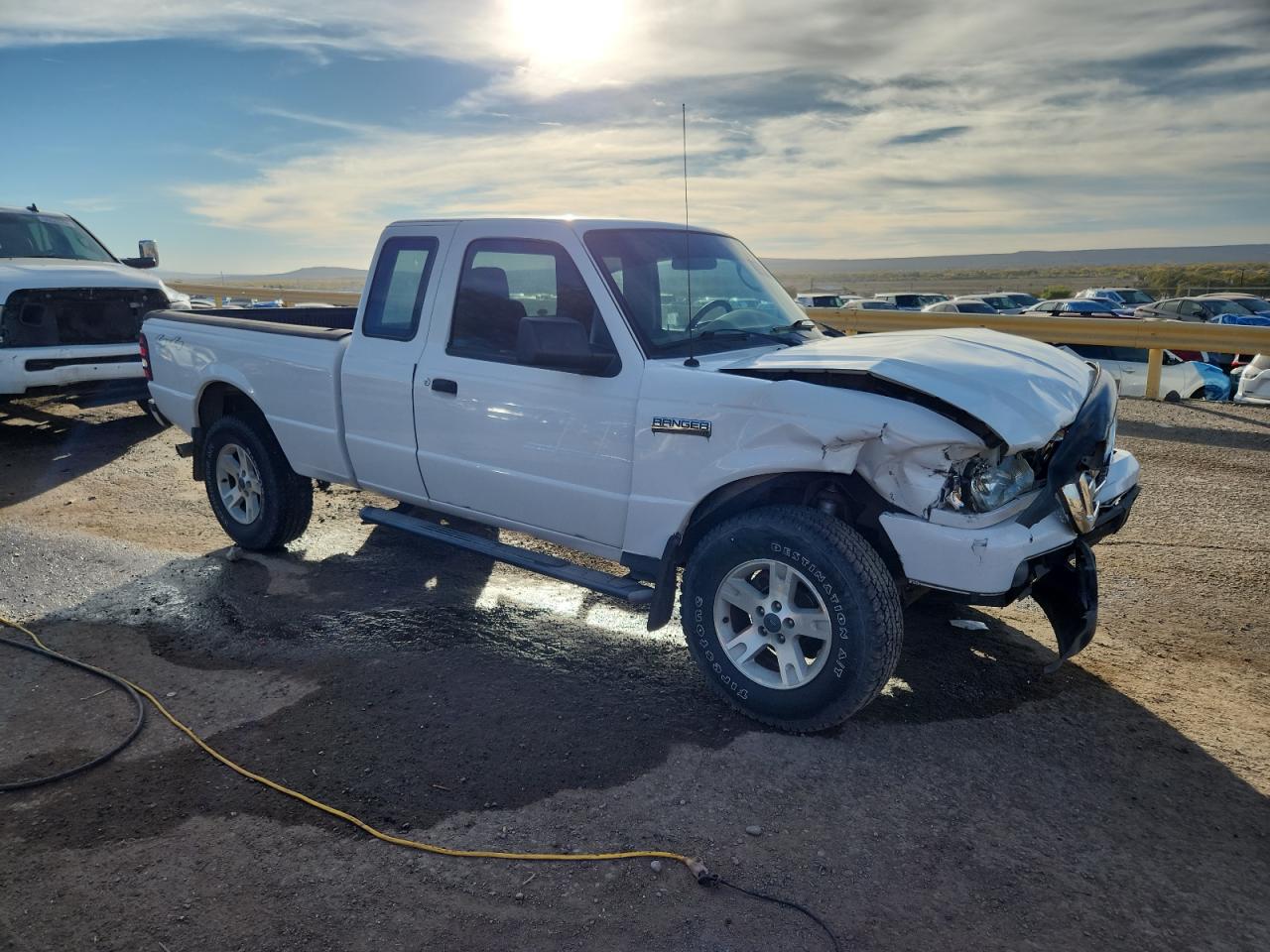 2006 Ford Ranger Super Cab White vin: 1FTZR15E76PA67007