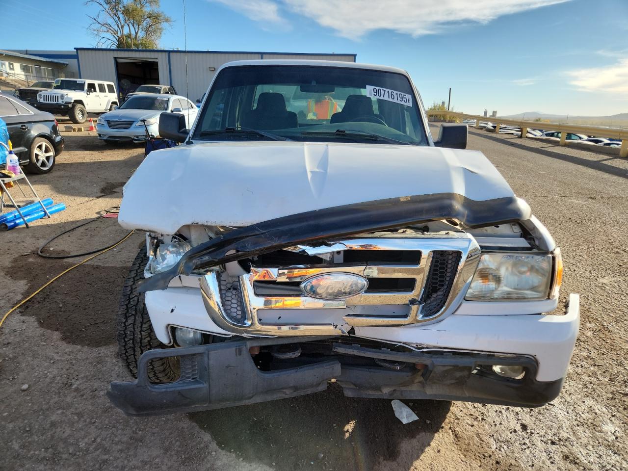 2006 Ford Ranger Super Cab White vin: 1FTZR15E76PA67007