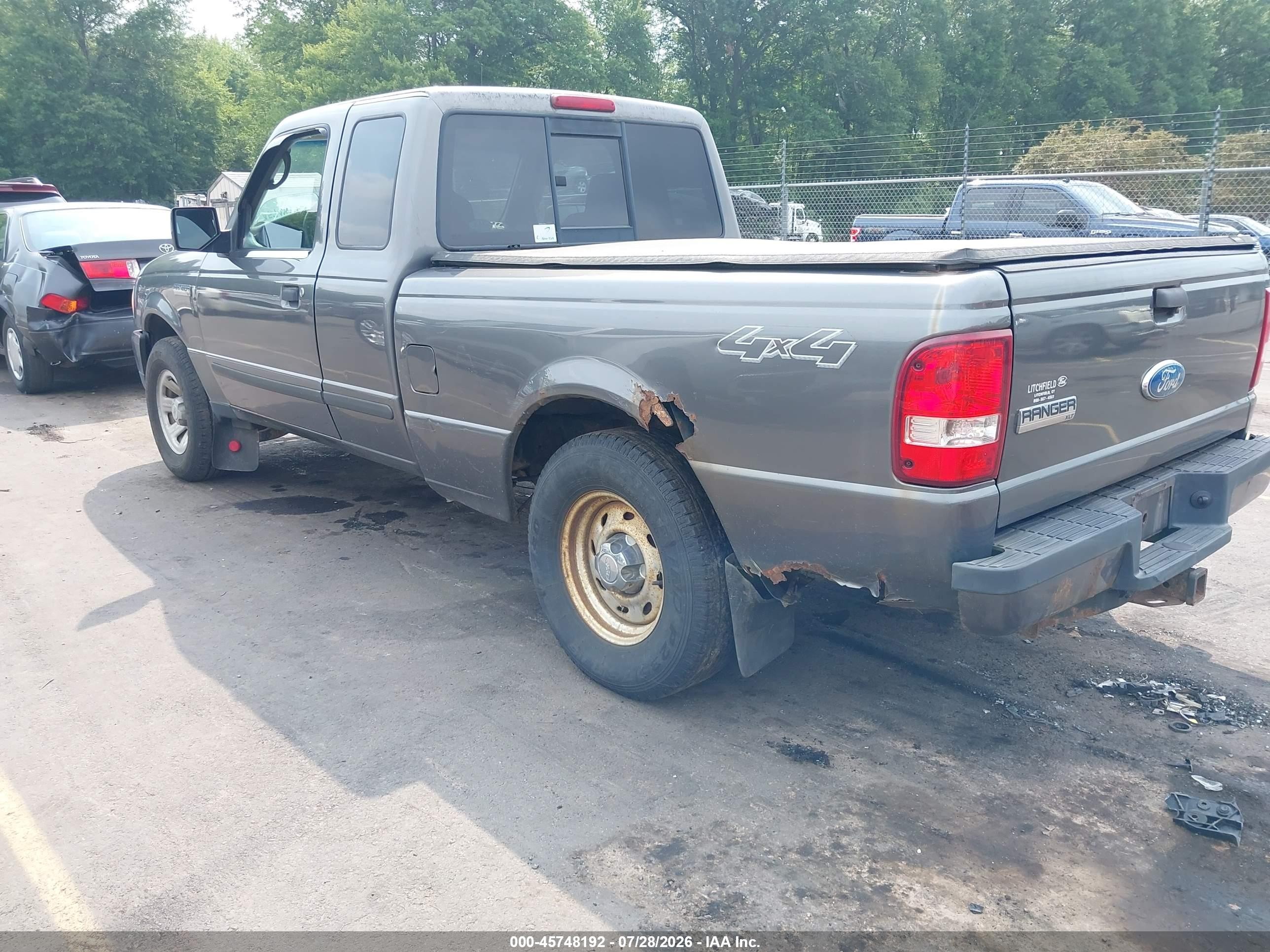2008 Ford Ranger Fx4 Off-rd/sport/xl/xlt Gray vin: 1FTZR15E78PA58567