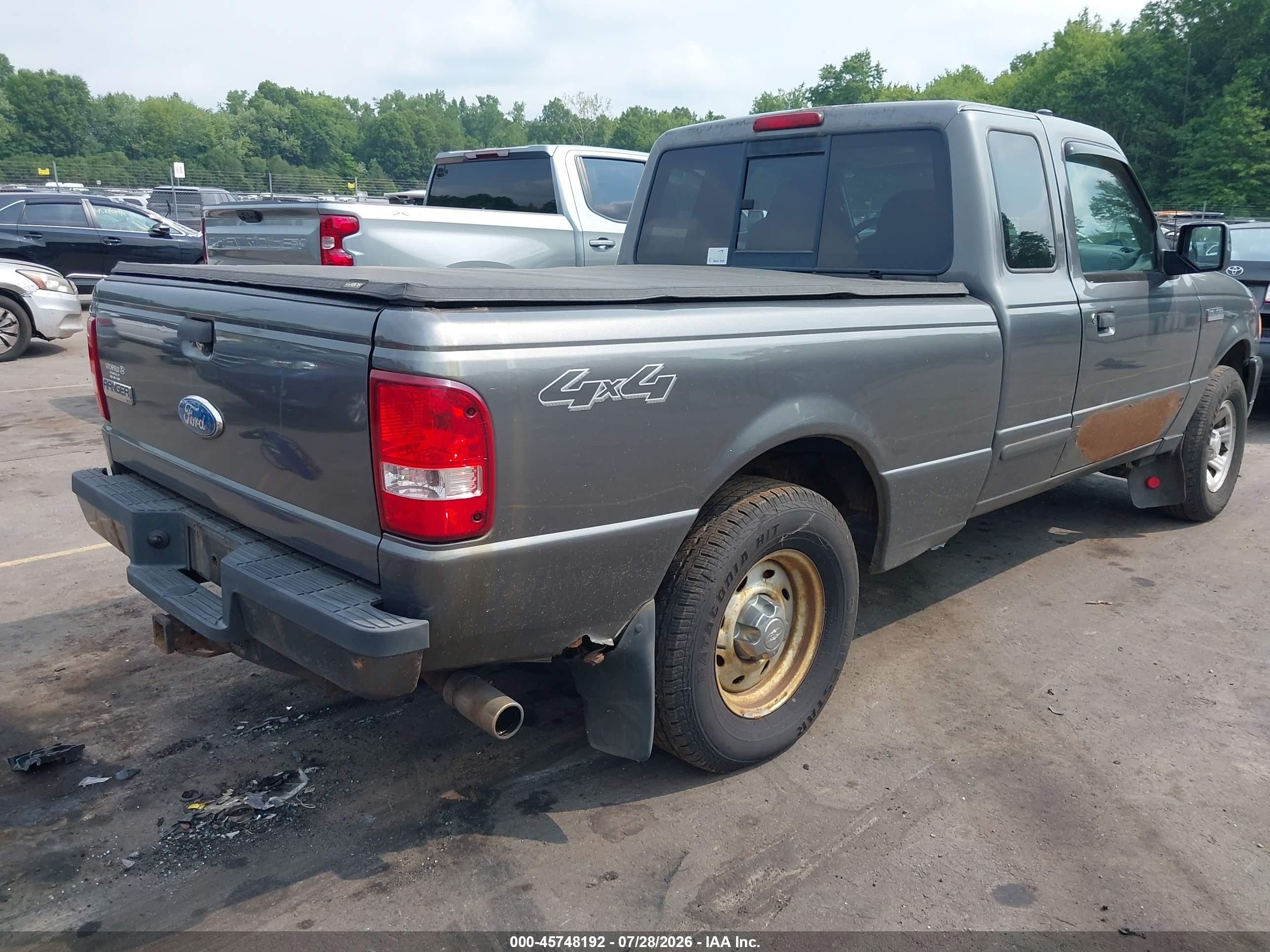 2008 Ford Ranger Fx4 Off-rd/sport/xl/xlt Gray vin: 1FTZR15E78PA58567
