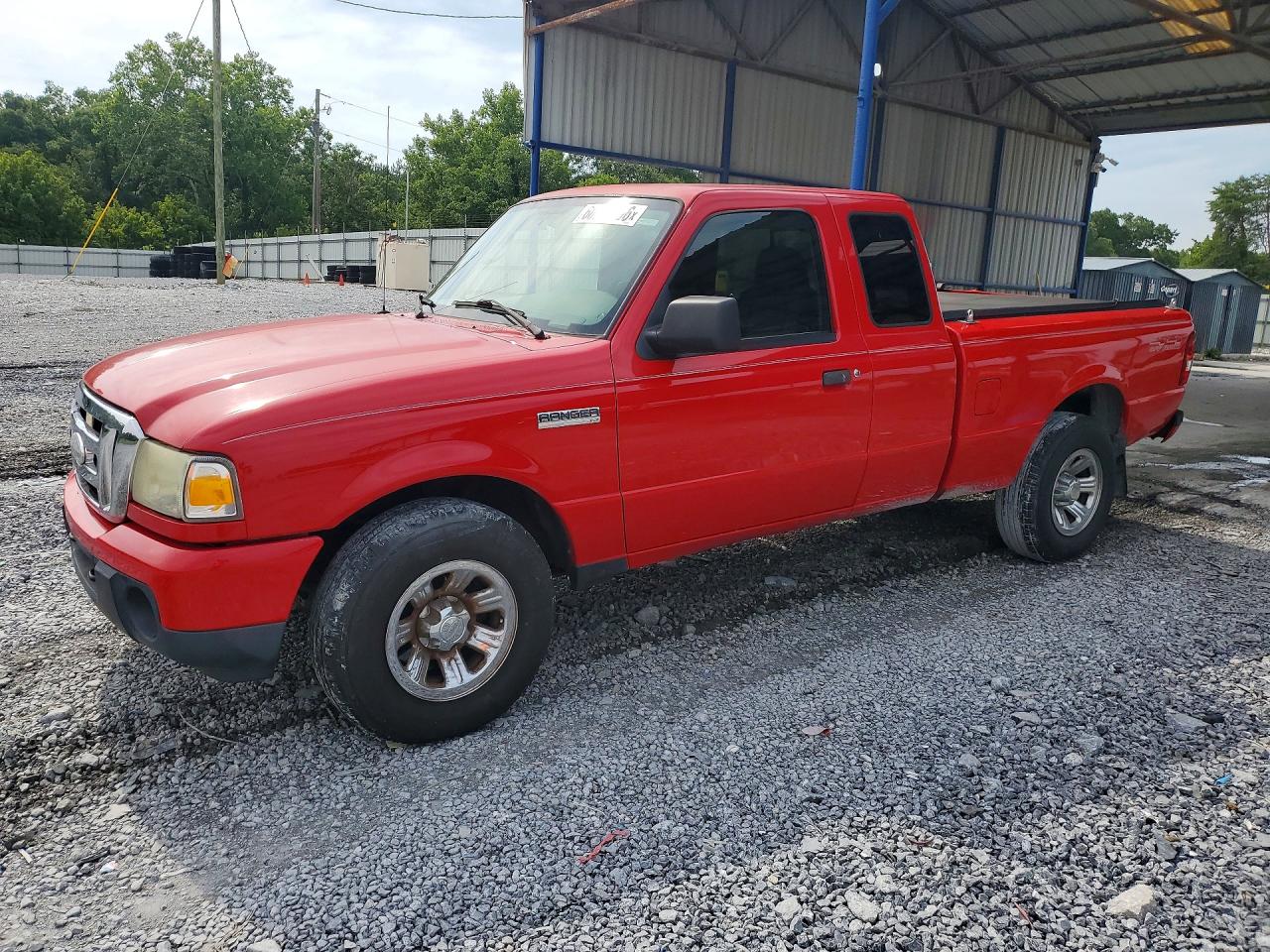 2009 Ford Ranger Super Cab Red vin: 1FTZR15E79PA07149