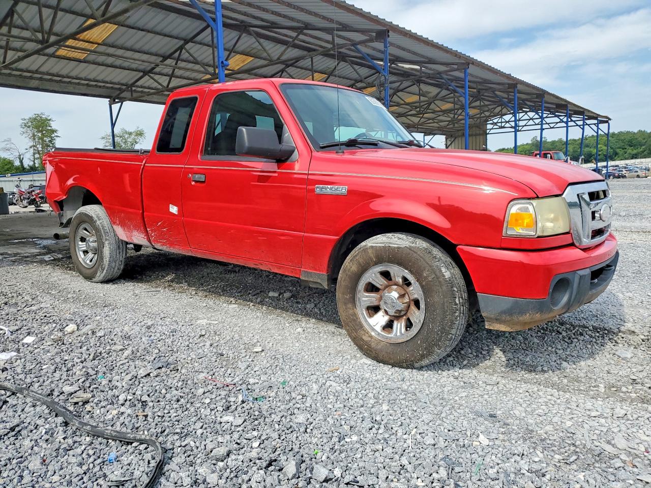 2009 Ford Ranger Super Cab Red vin: 1FTZR15E79PA07149