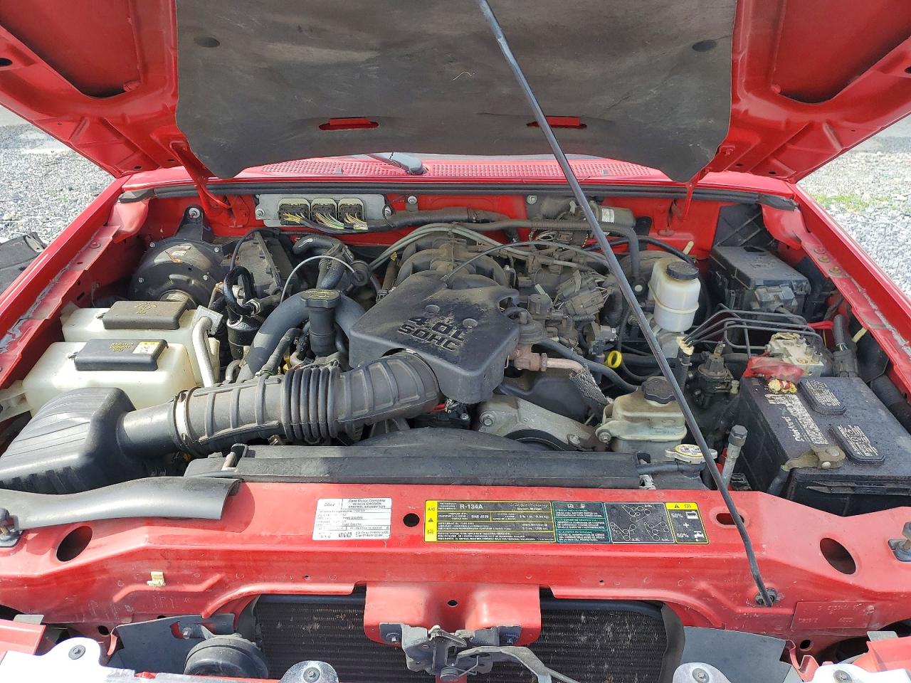 2009 Ford Ranger Super Cab Red vin: 1FTZR15E79PA07149