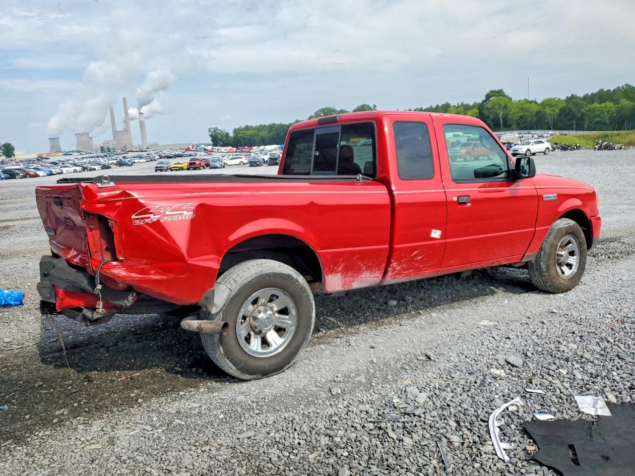 2009 Ford Ranger Super Cab Red vin: 1FTZR15E79PA07149
