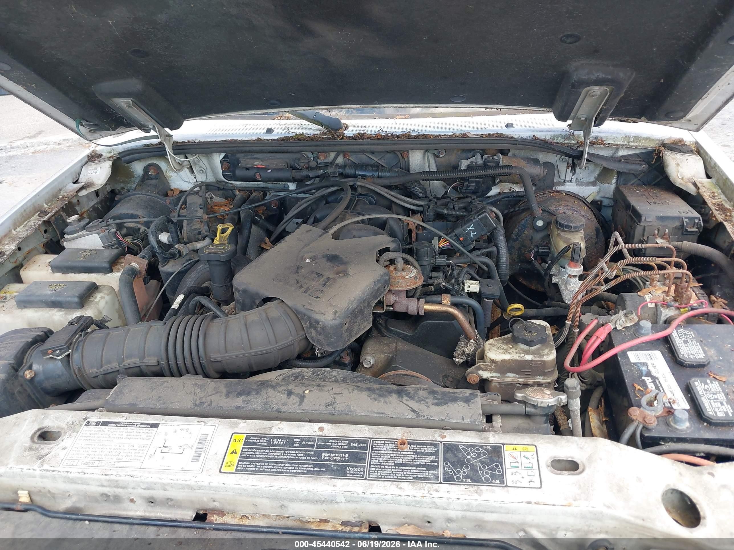 2001 Ford Ranger Edge/xlt White vin: 1FTZR15E81TA42892