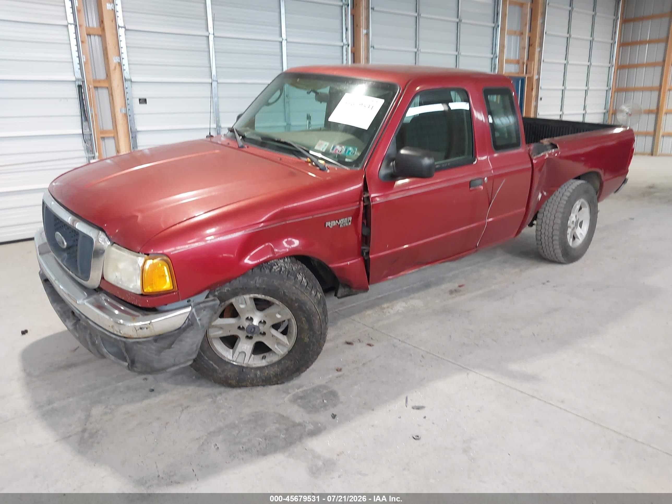2005 Ford Ranger Edge/xl/xlt Red vin: 1FTZR15E85PA27632