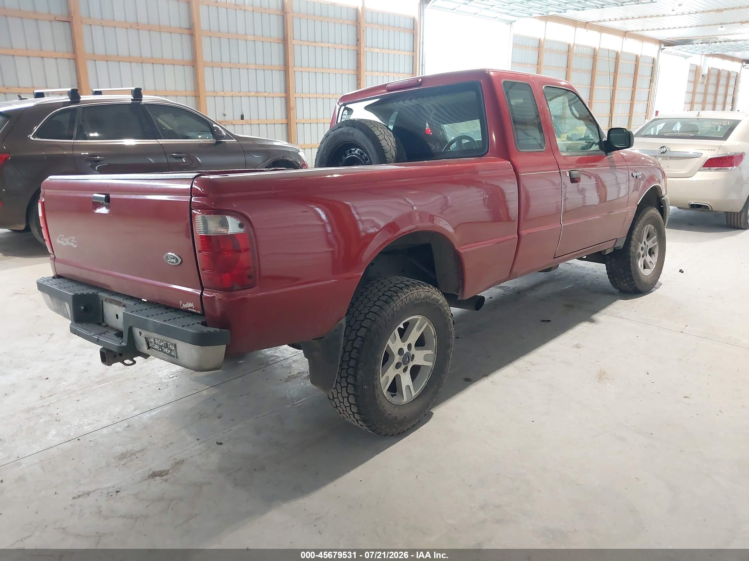 2005 Ford Ranger Edge/xl/xlt Red vin: 1FTZR15E85PA27632