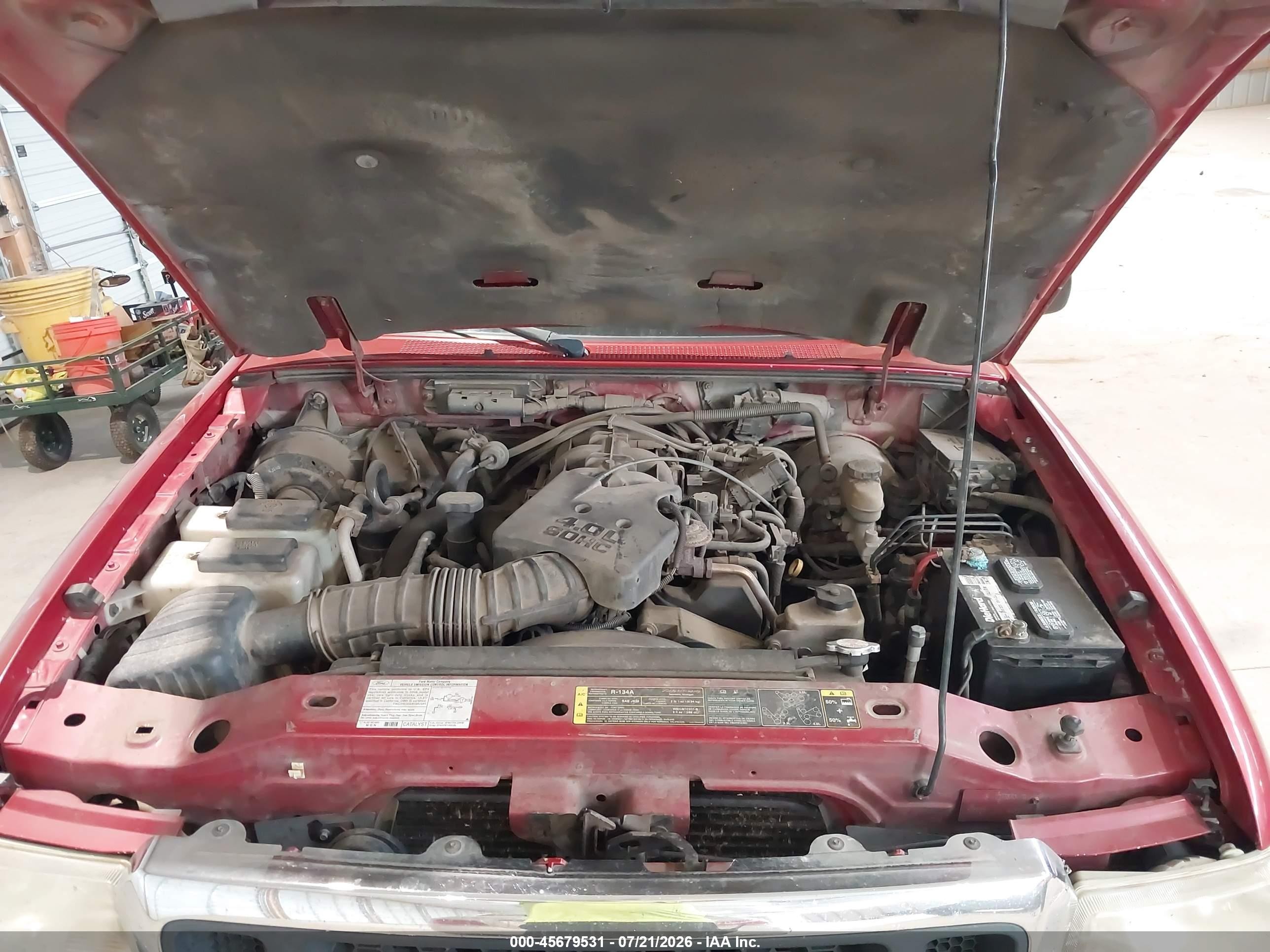 2005 Ford Ranger Edge/xl/xlt Red vin: 1FTZR15E85PA27632
