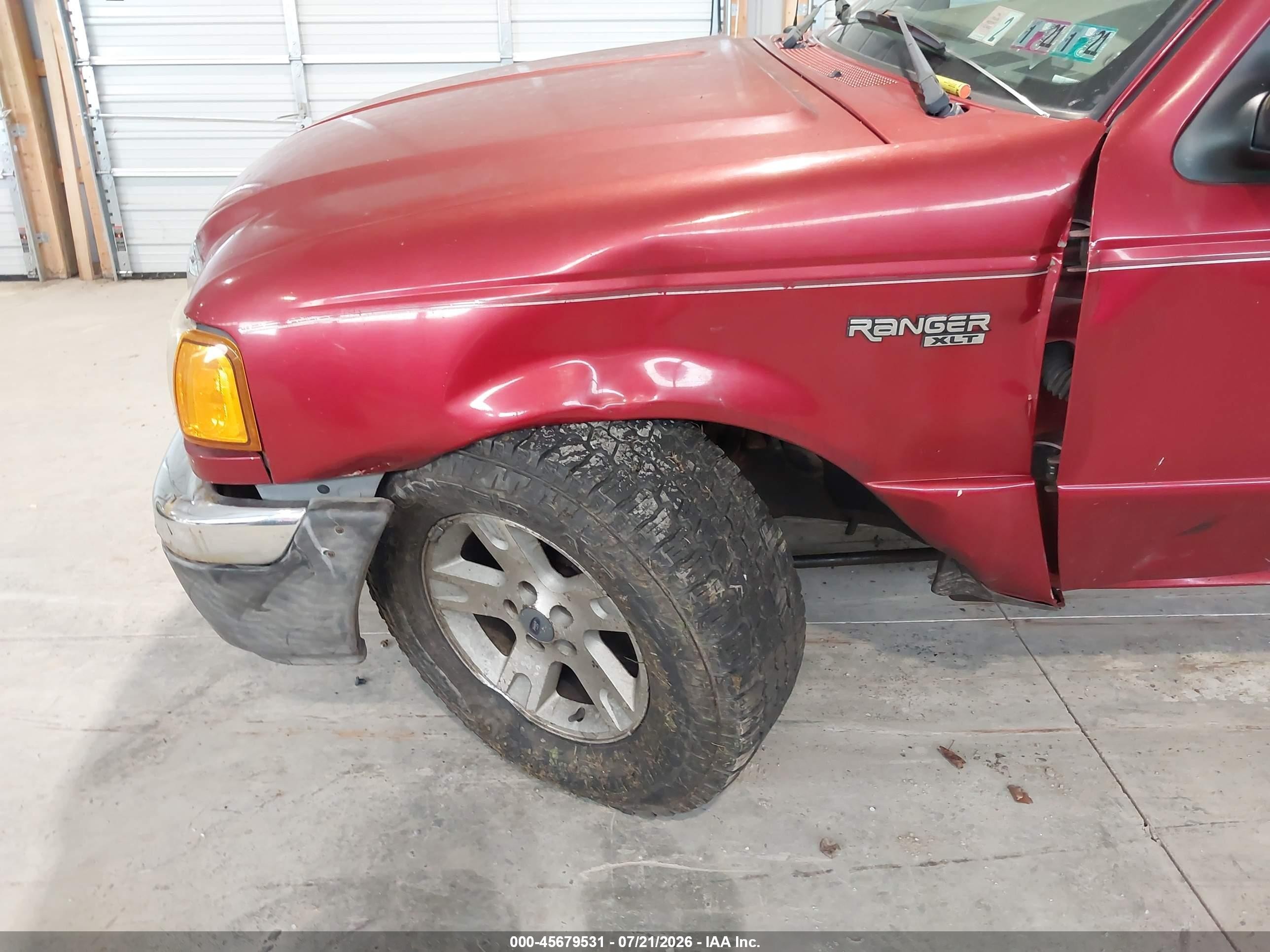 2005 Ford Ranger Edge/xl/xlt Red vin: 1FTZR15E85PA27632