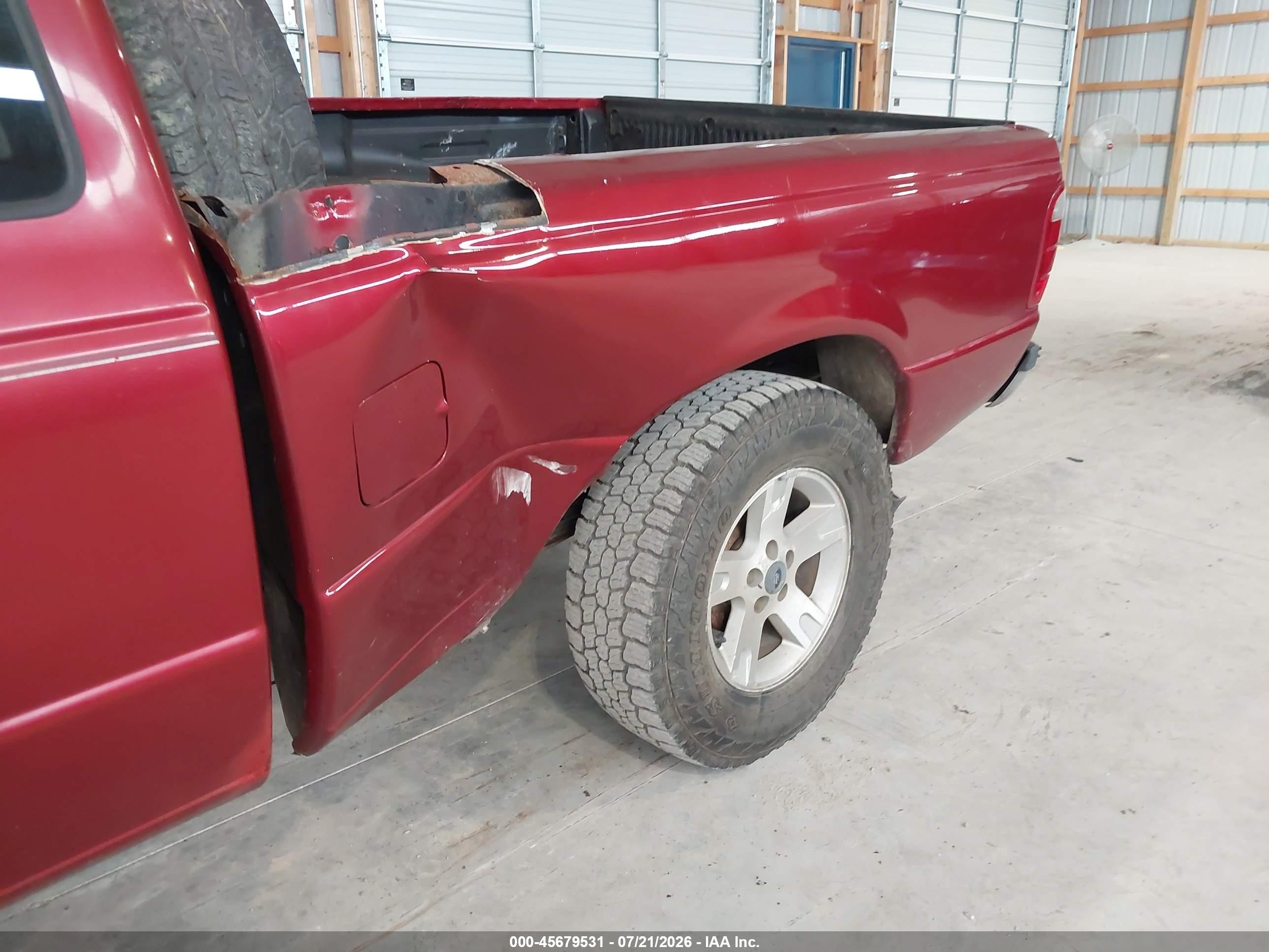 2005 Ford Ranger Edge/xl/xlt Red vin: 1FTZR15E85PA27632