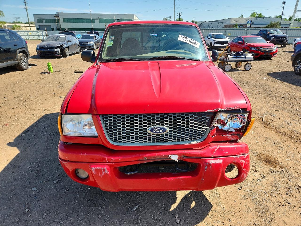 2001 Ford Ranger Super Cab Красный vin: 1FTZR15E91PA90829