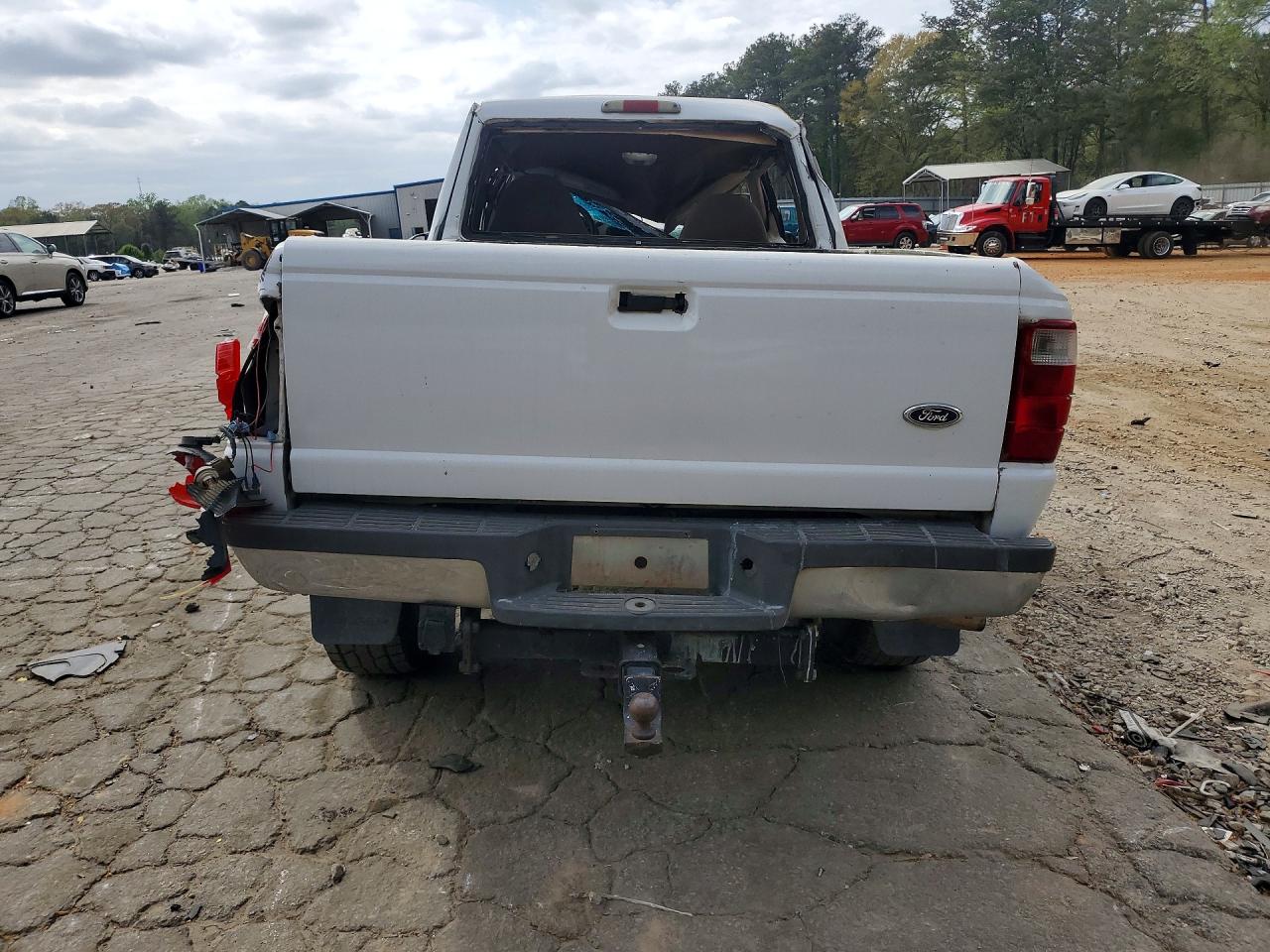 2001 Ford Ranger Super Cab White vin: 1FTZR15E91TA48233