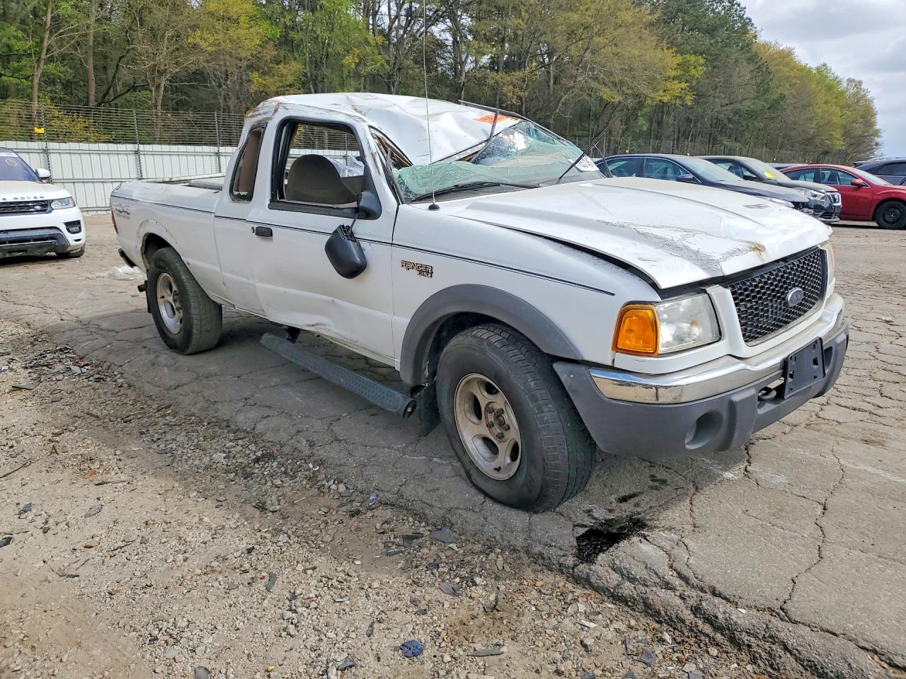 2001 Ford Ranger Super Cab White vin: 1FTZR15E91TA48233