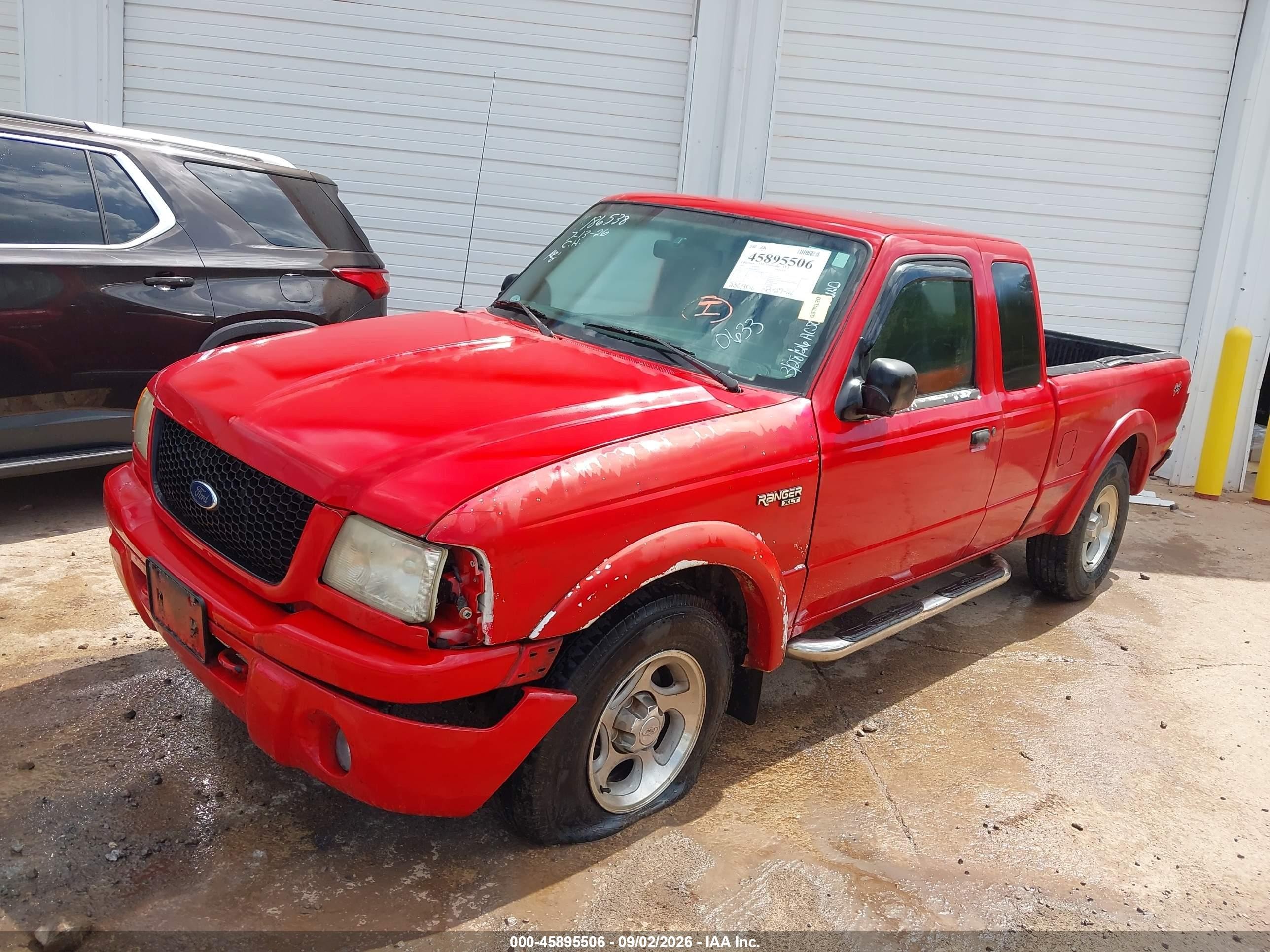 2001 Ford Ranger Edge/xlt Red vin: 1FTZR15E91TA80633